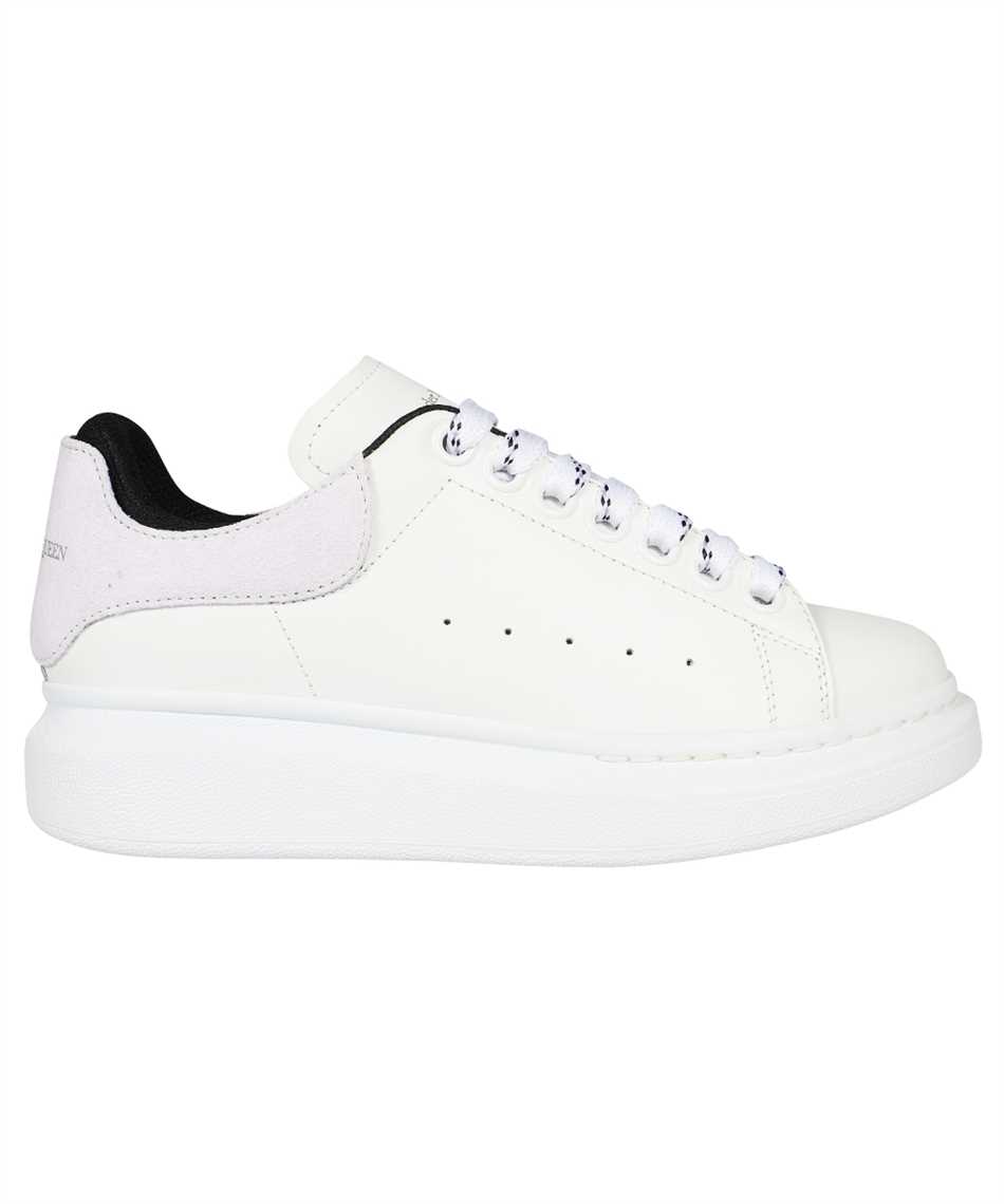 Alexander Mcqueen Kids' Larry Leather Sneakers In White