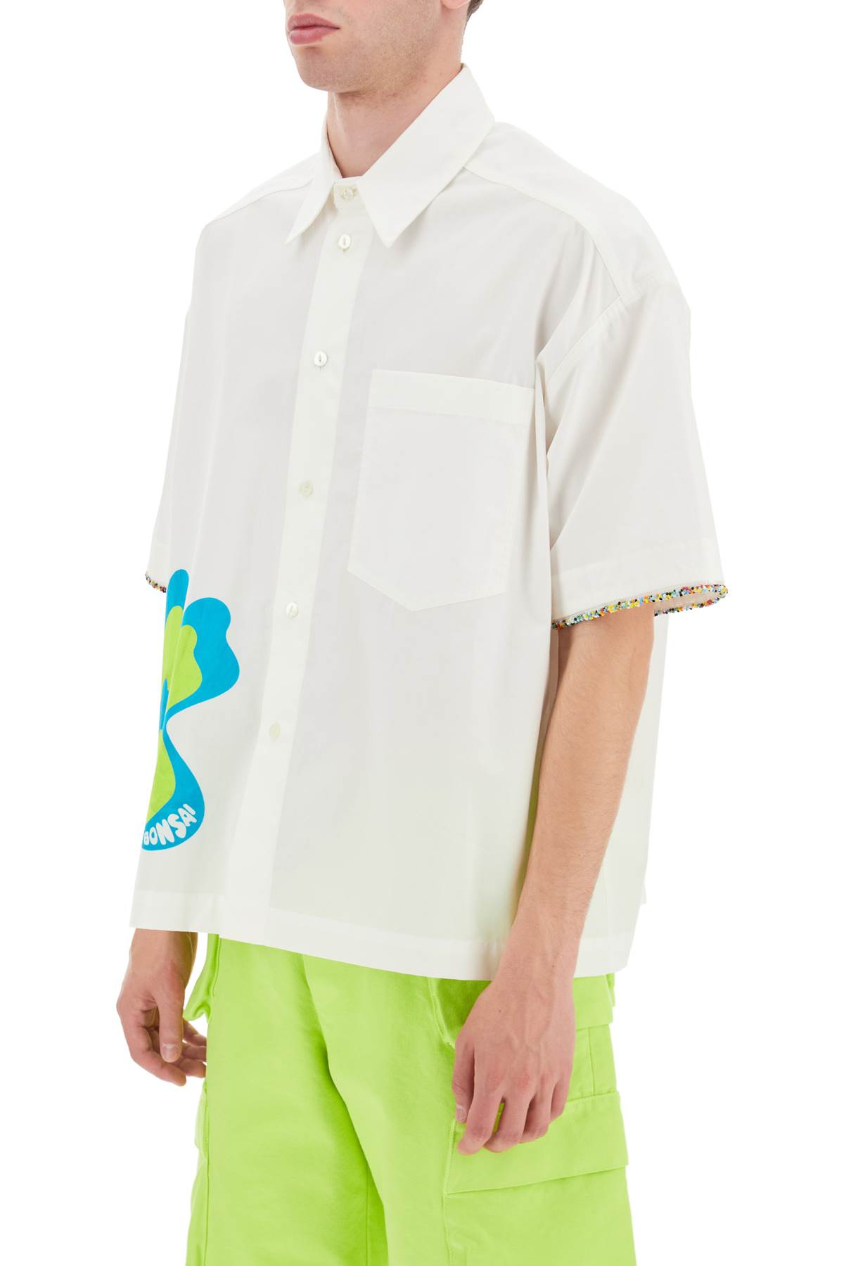 Shop Bonsai Bloom Short-sleeved Shirt In White (white)