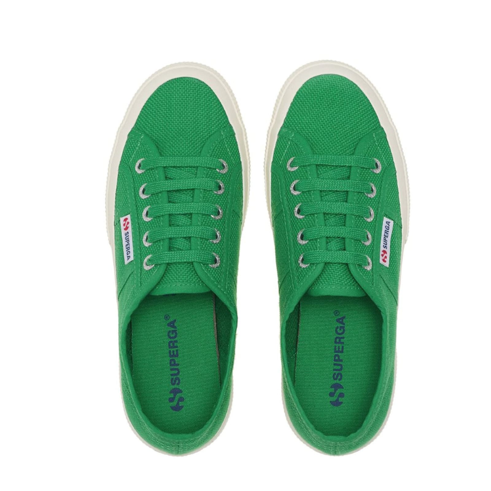 Superga Lace-up Canvas Sneakers In Green