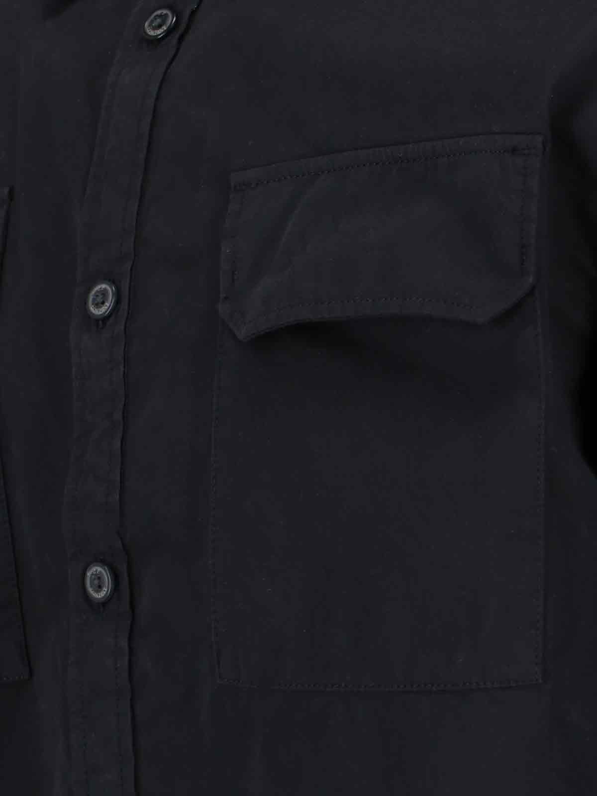 Shop C.p. Company Lens Detail Shirt In Black