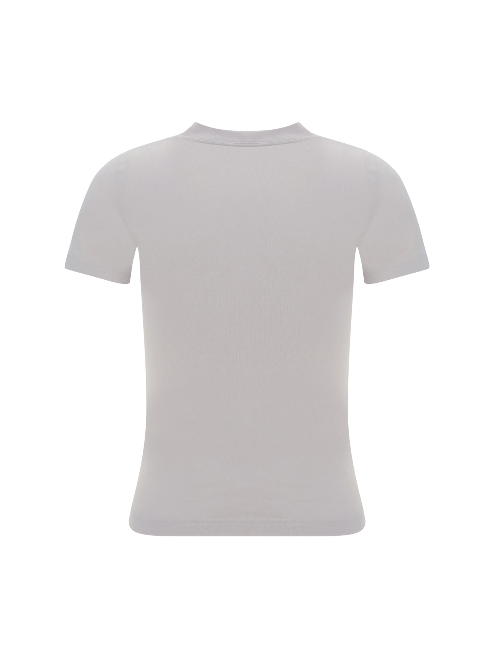 Shop Balenciaga T-shirt In Off White/black