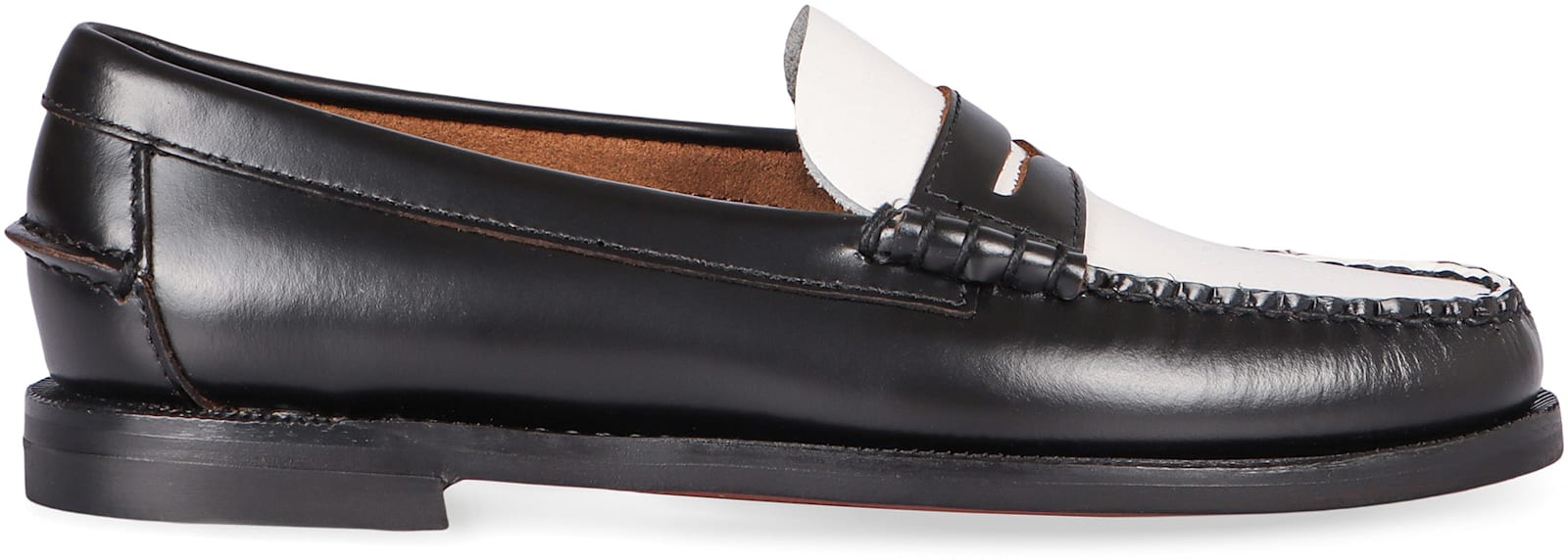 Sebago Classic Dan Smooth Leather Loafers In Black