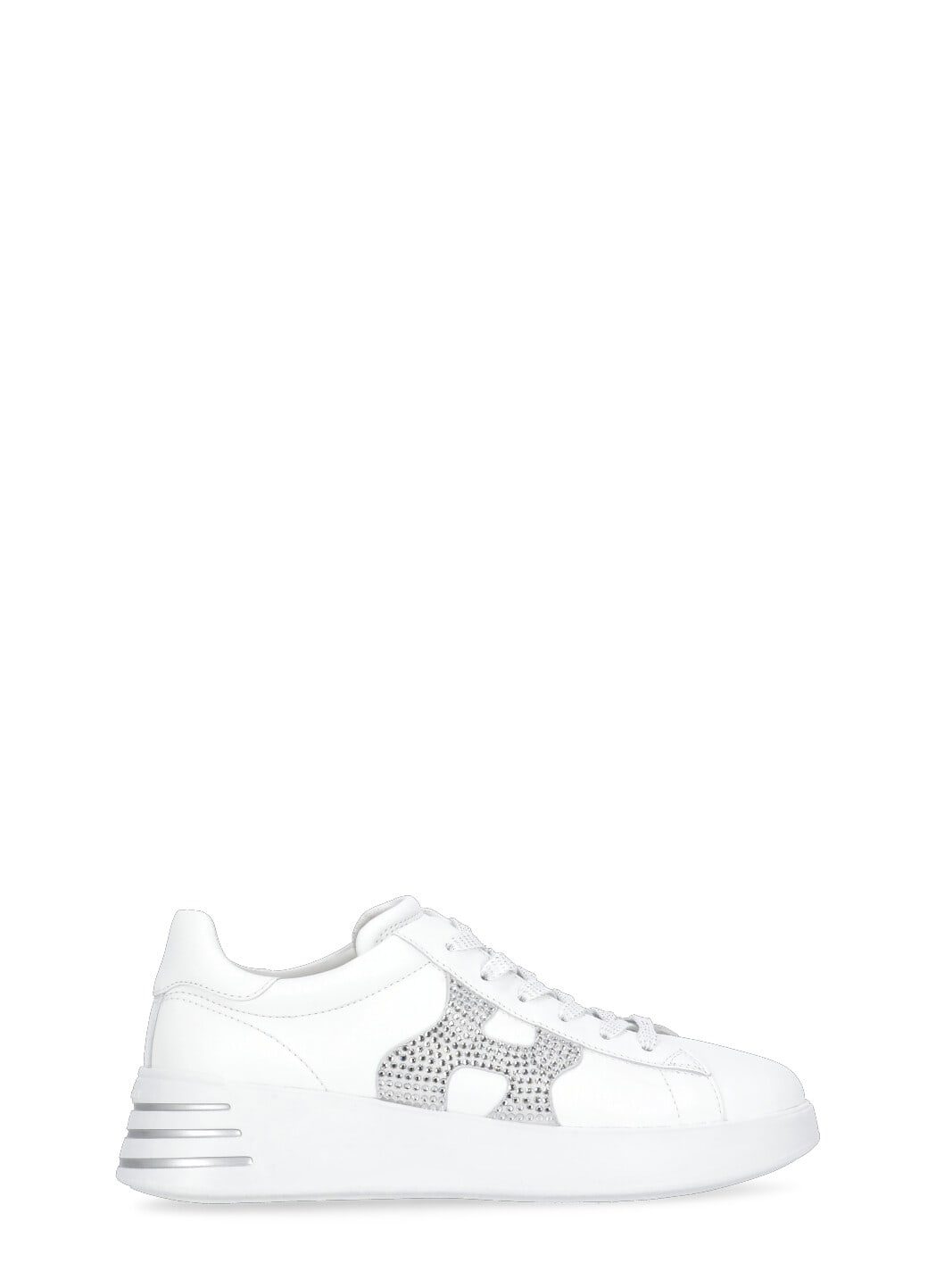 Shop Hogan Rebel Sneakers In White