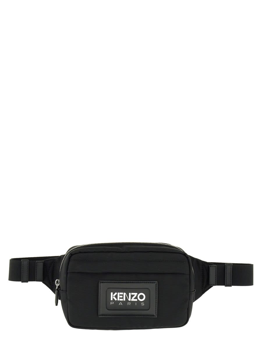 Shop Kenzo Pouch Graphy In Black