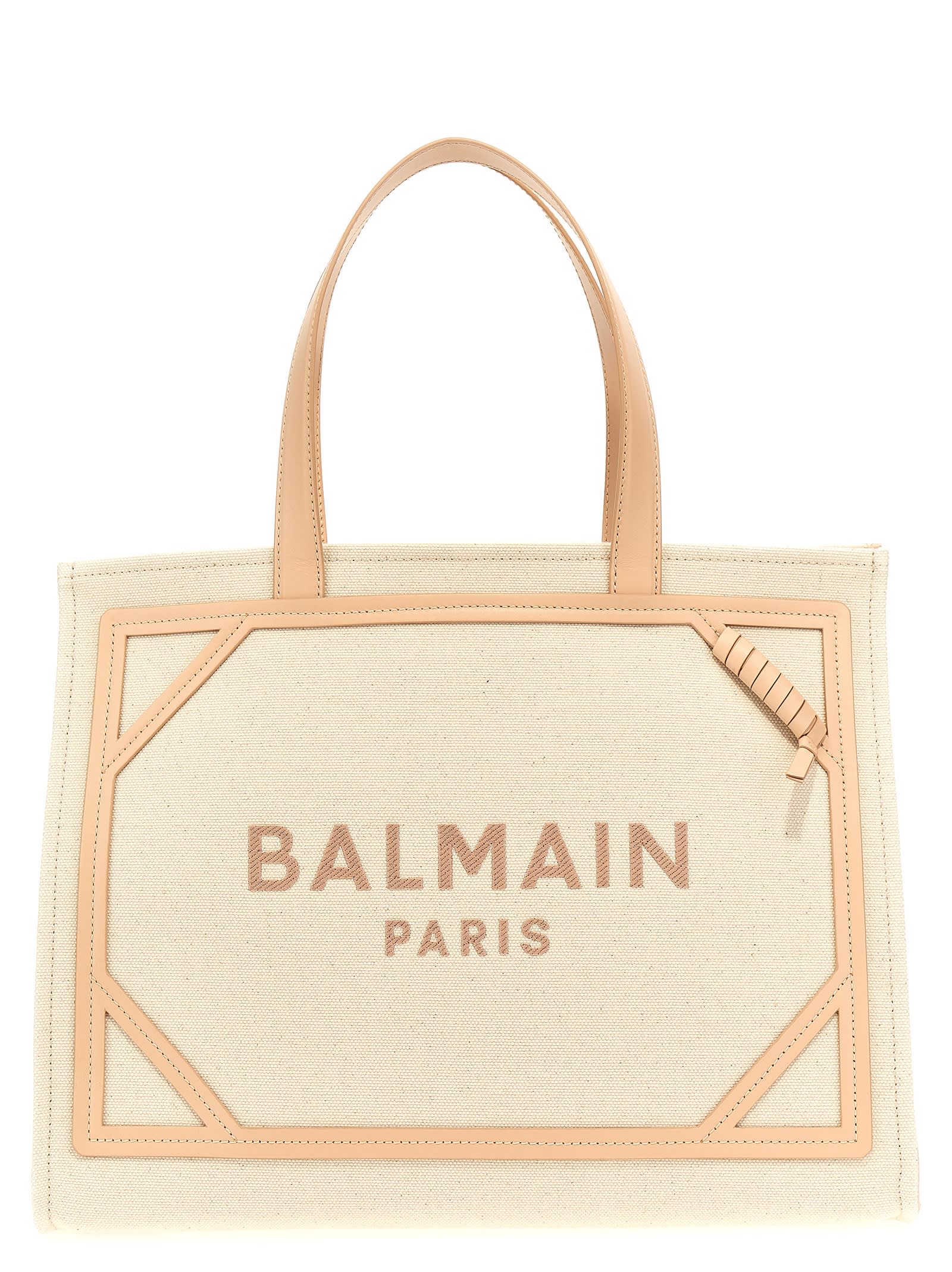 Shop Balmain B-army 24 Shopping Bag In Pink