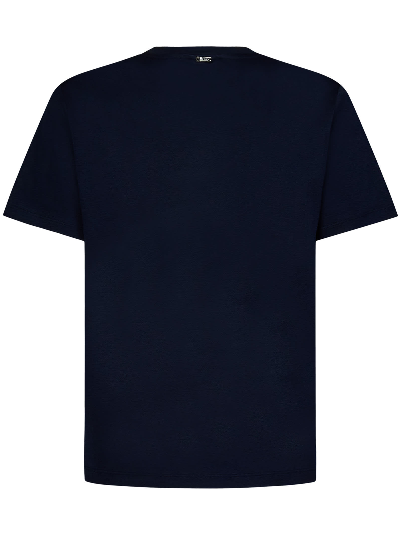 Shop Herno Resort T-shirt In Blue Navy