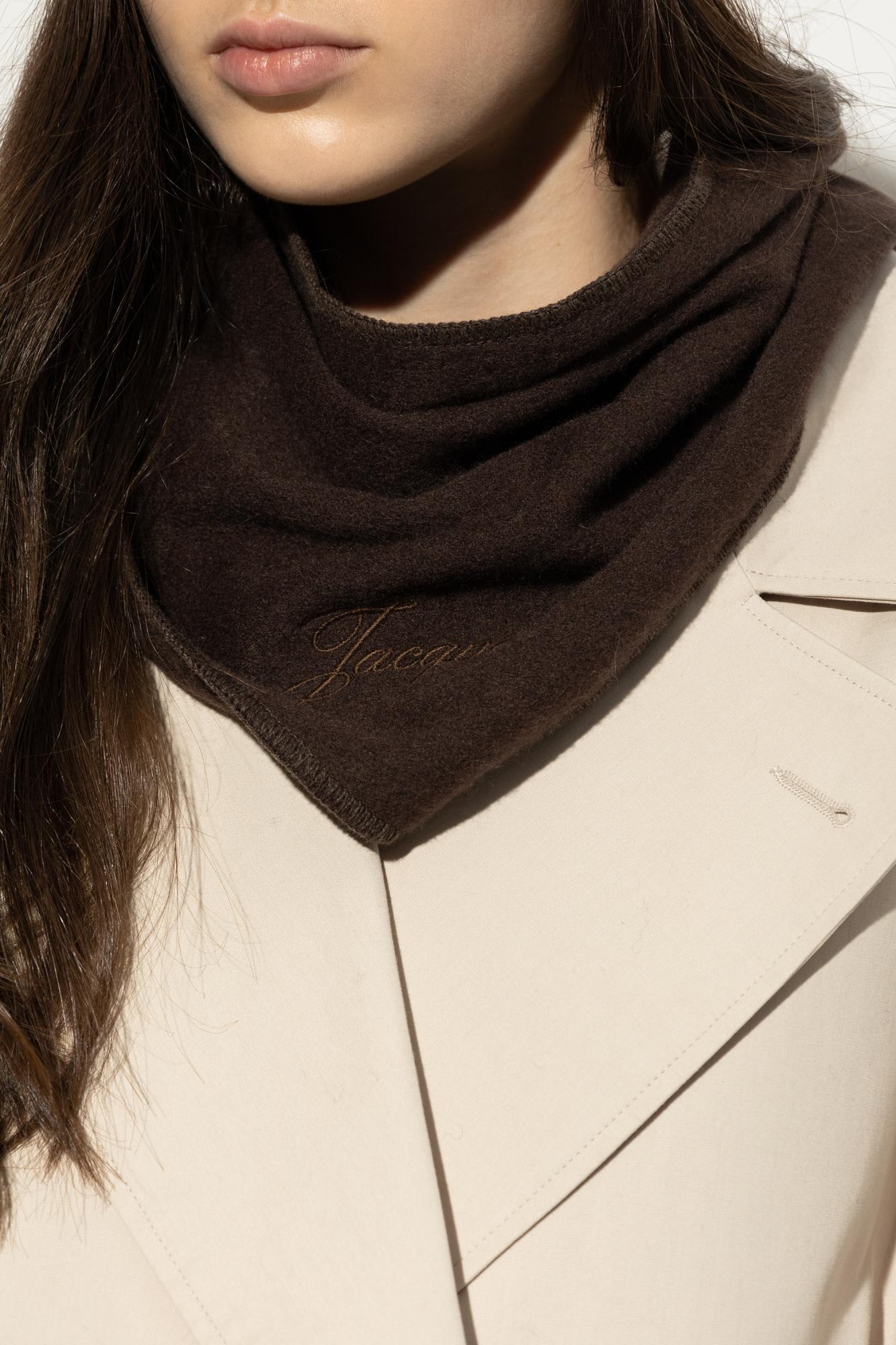 Jacquemus Cashmere Scarf In Brown