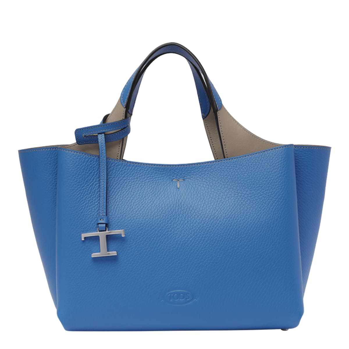 Shop Tod's Mini Leather Handbag In Blue