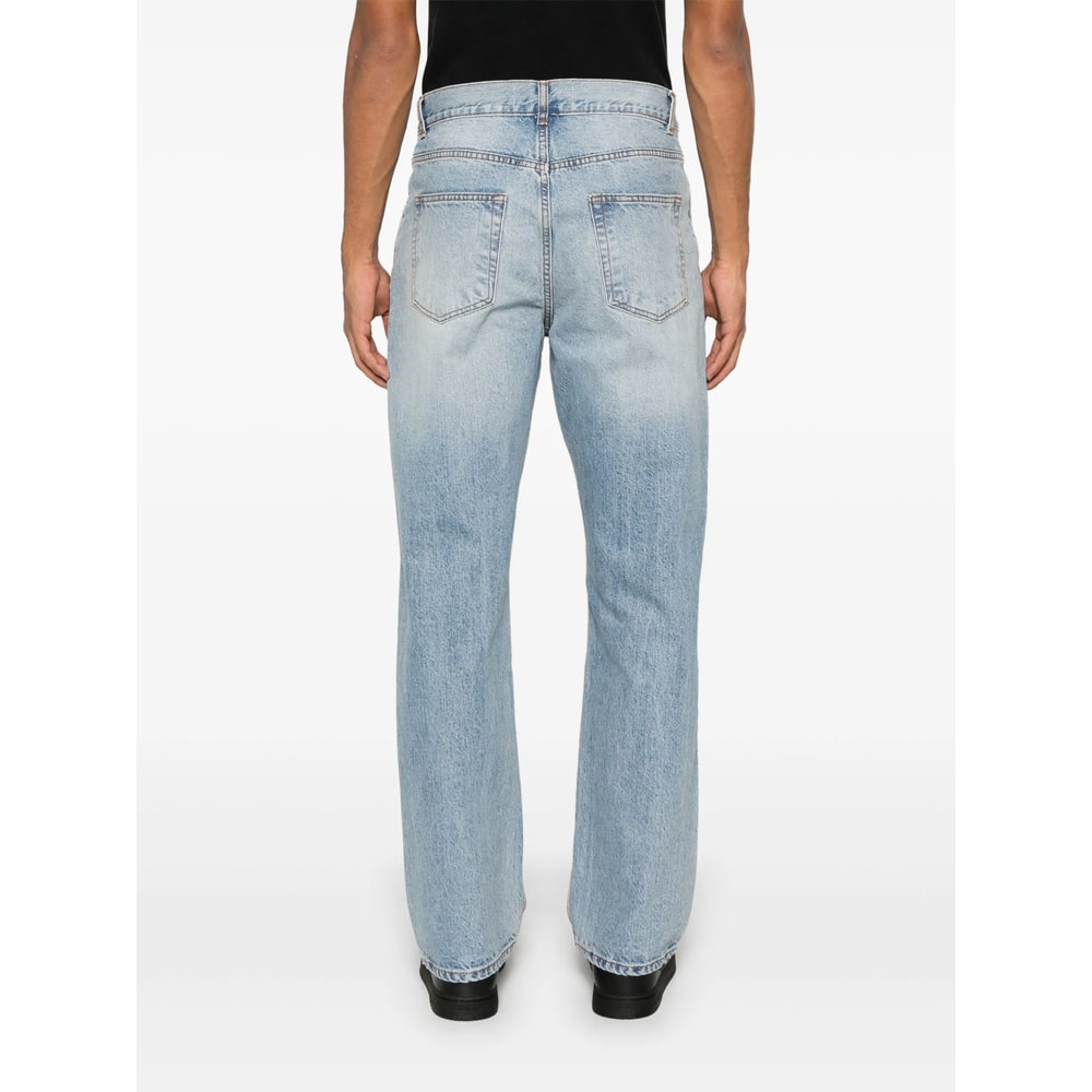 Tonywack Loose Flared-leg Jeans In Blue