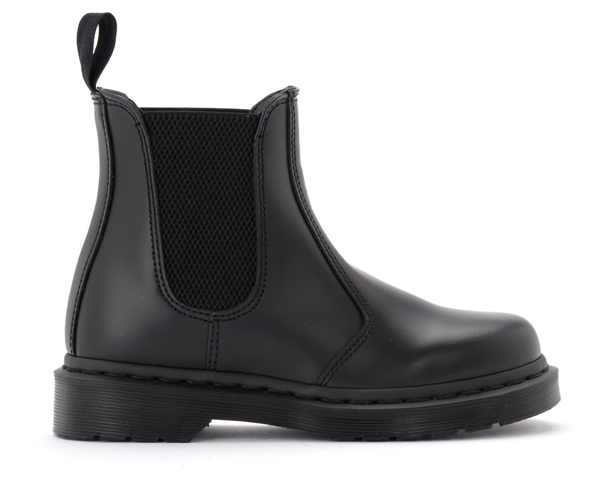 Buy Dr. Martens 2976 Mono Model Combat Boot Made Of Black Leather online, shop Dr. Martens shoes with free shipping