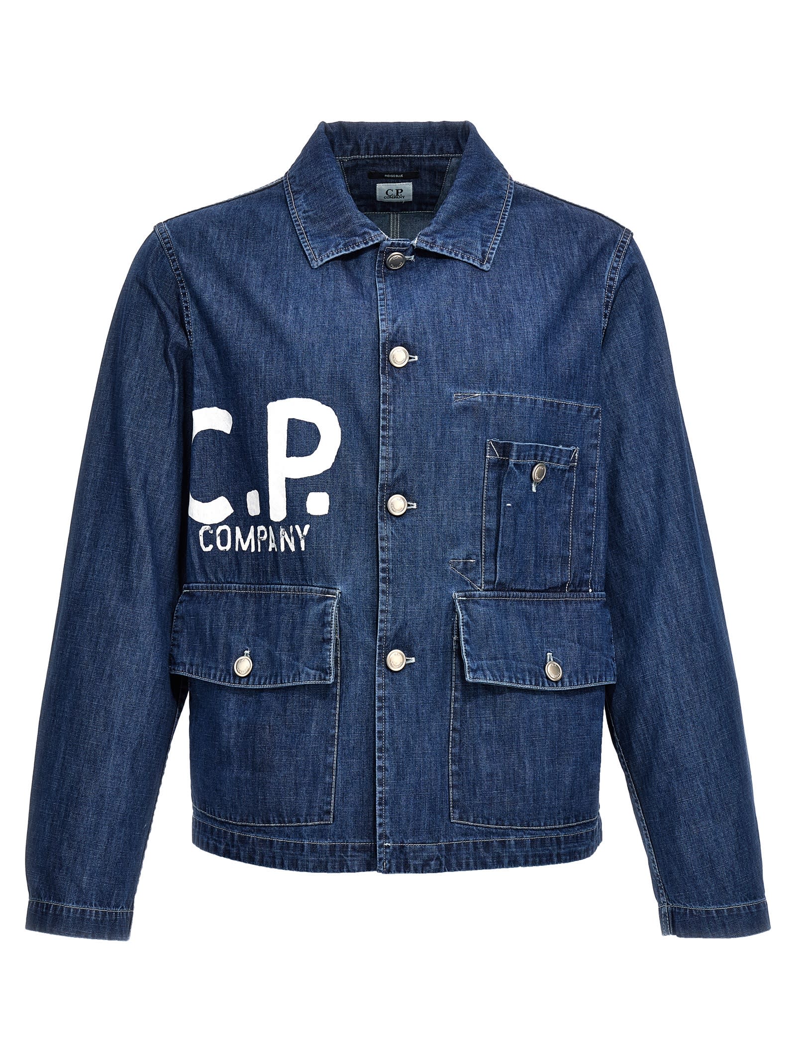 Shop C.p. Company Outerwear Medium Jacket In Blue
