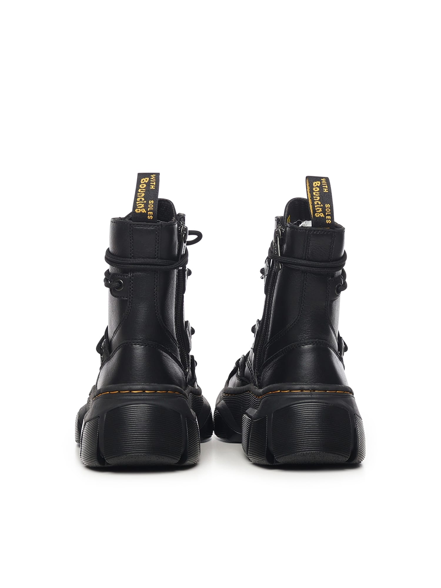 Dr. Martens Dmxl 8-eye Leather Boots In Black
