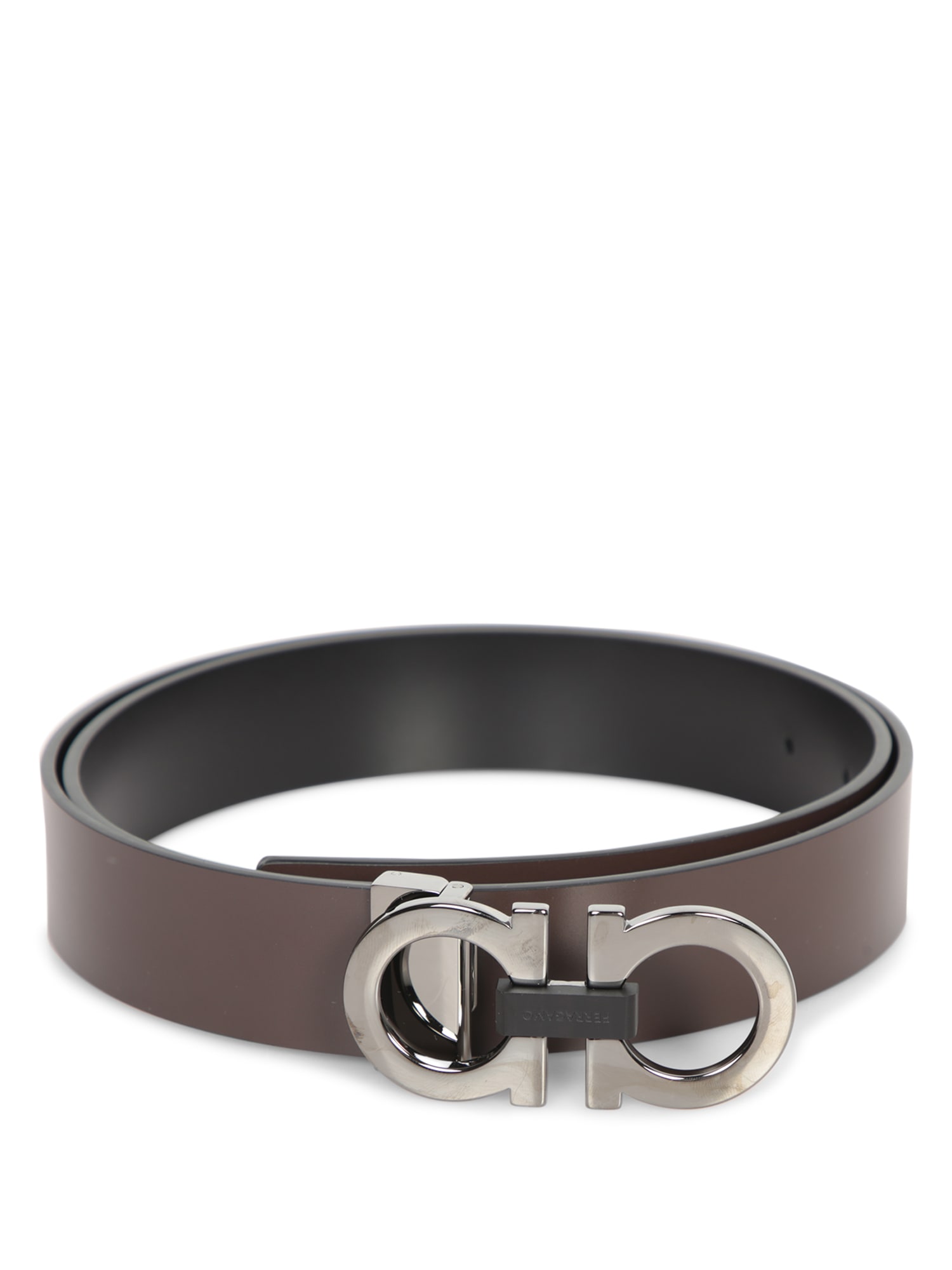 FERRAGAMO DOUBLE BLACK BELT 