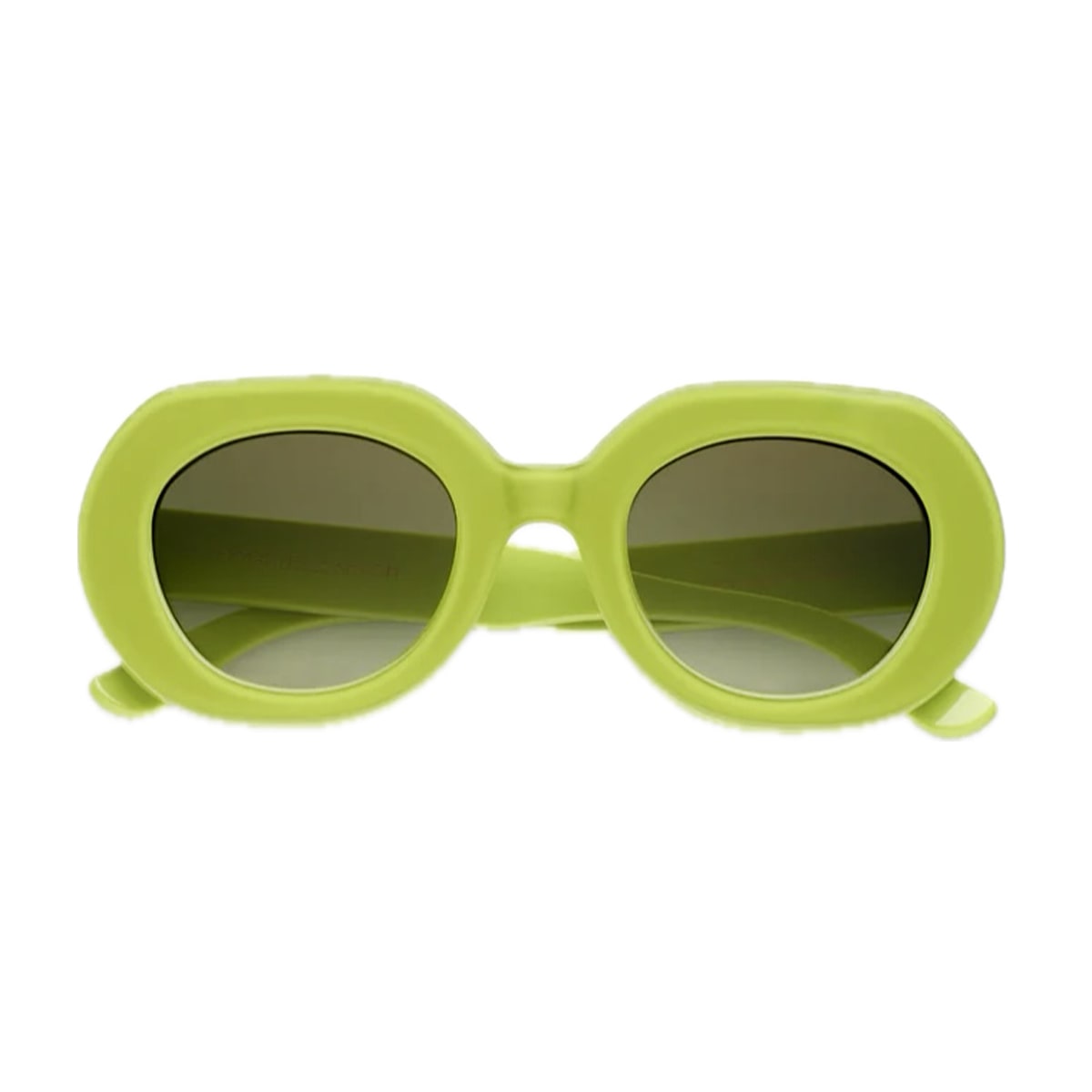 Emmanuelle Khanh Love 769 Glossy Granny/ Verde Sunglasses In Green