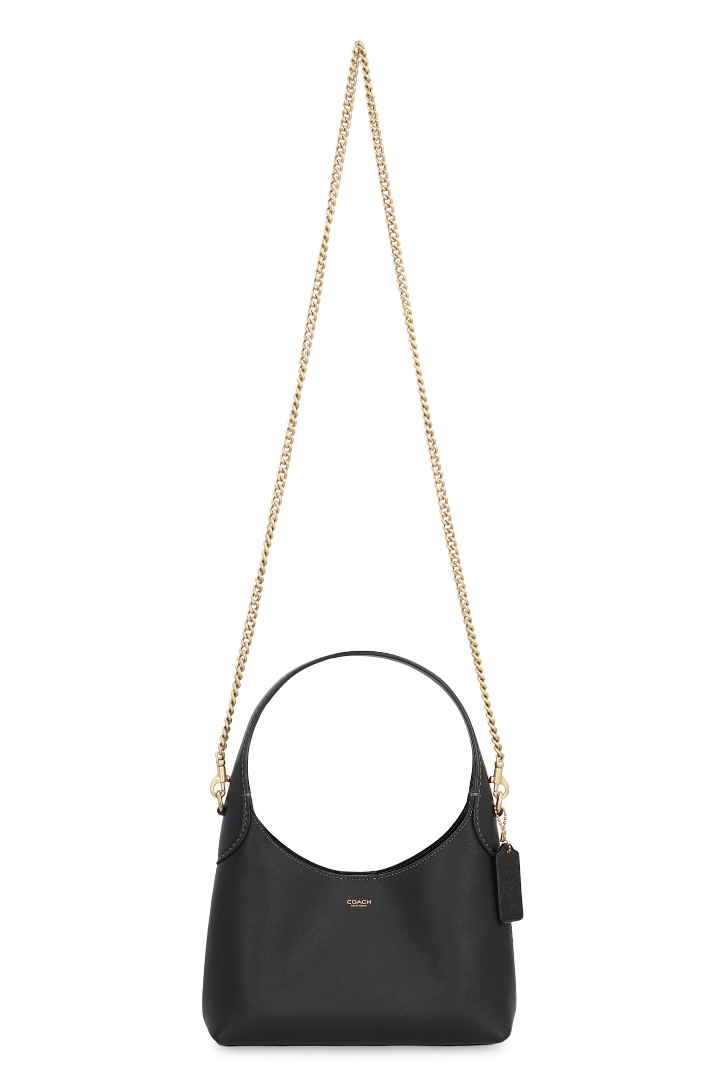 Coach New York Black Leather Brooklyn 23 Shoulder Bag In Black