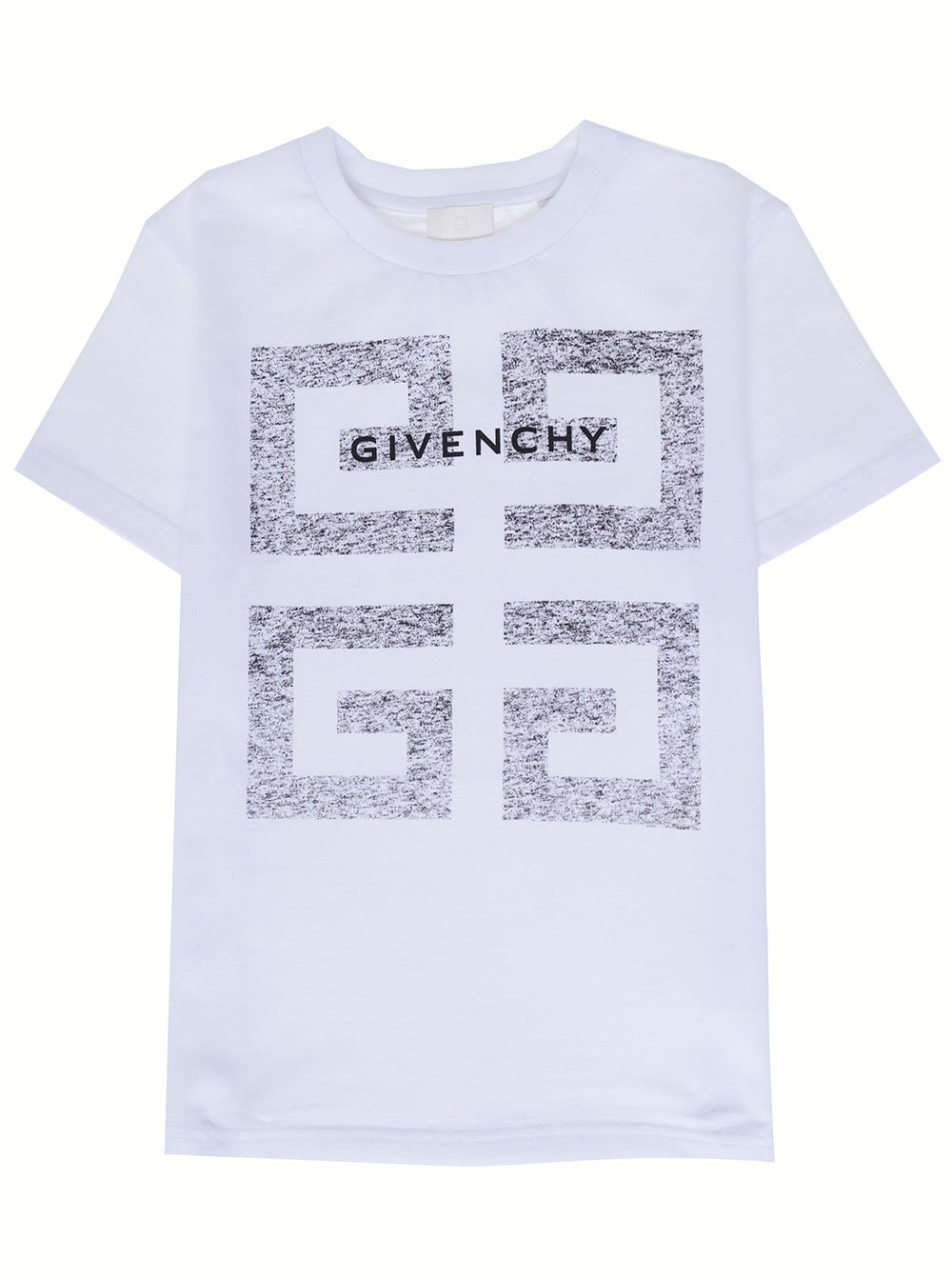 Givenchy Boy Cotton White T-shirt With Logo Print