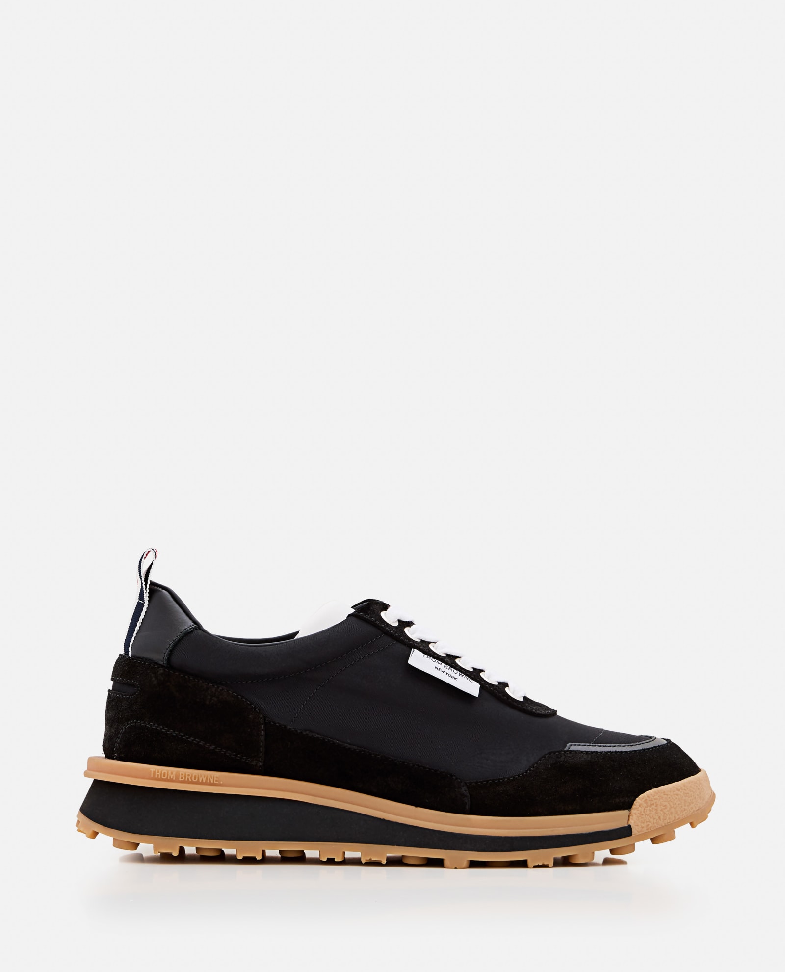 Shop Thom Browne Alumni Trainer In Tech Nylon In Black