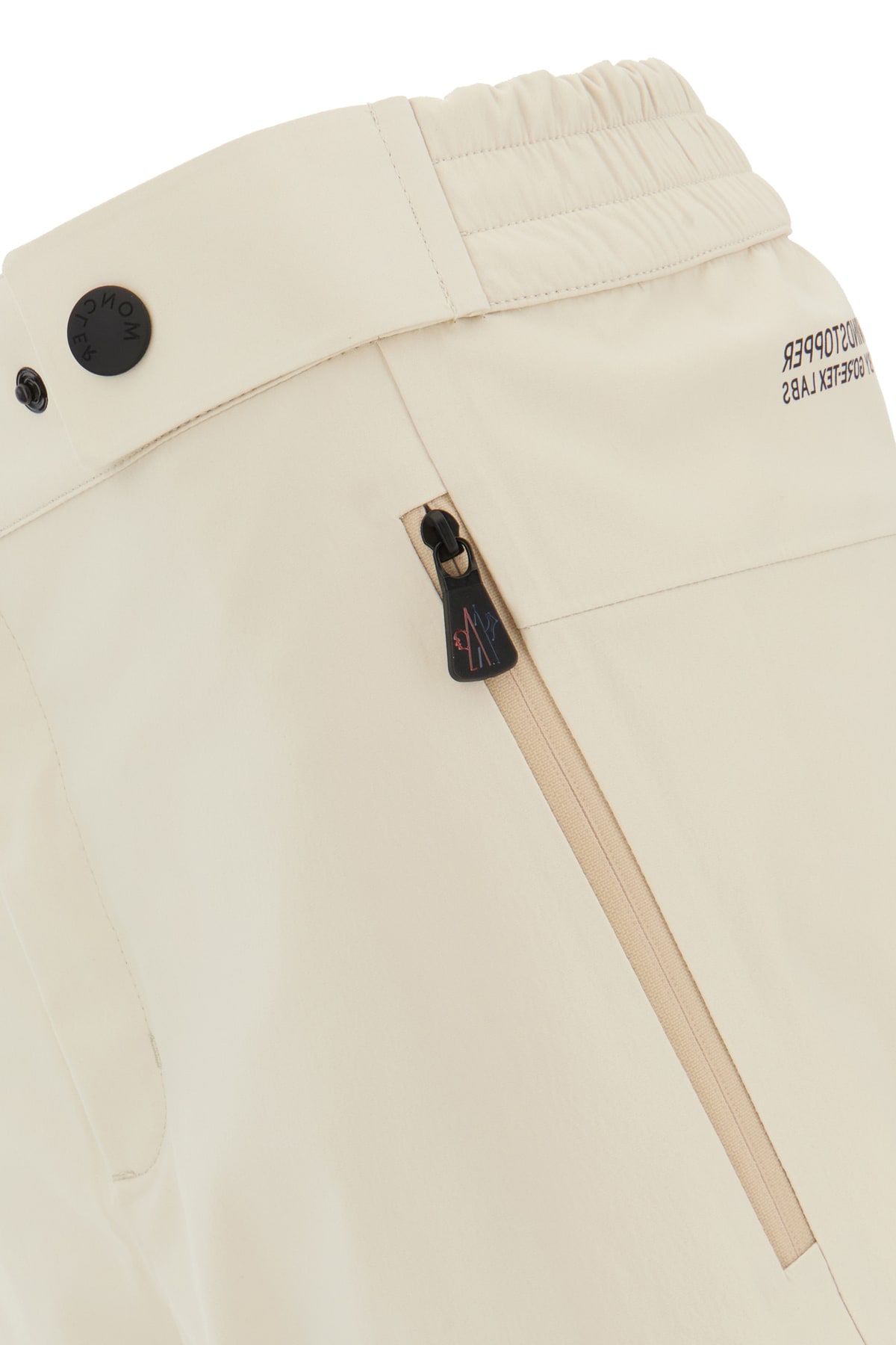 Shop Moncler Sand Stretch Goretex Pant In 20c