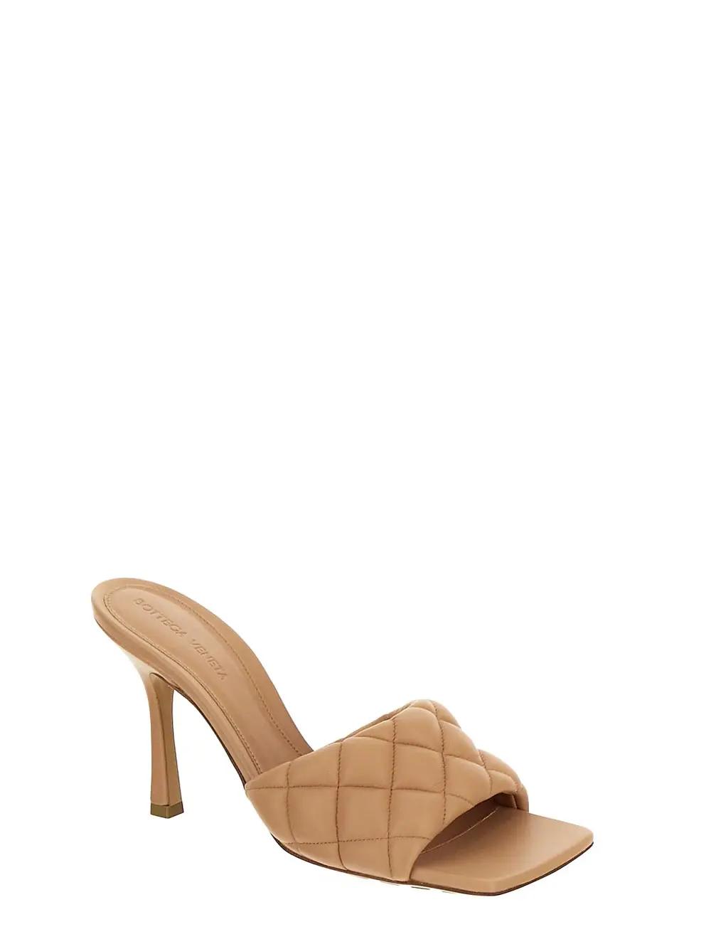 Shop Bottega Veneta Padded Mule In Pink