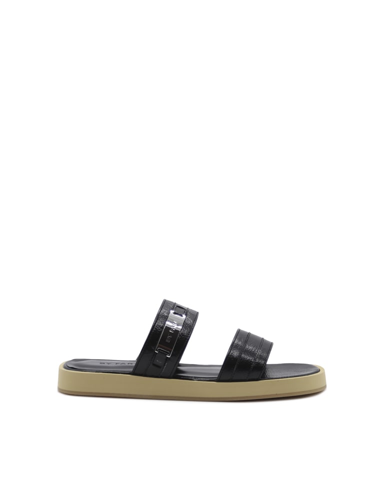 BY FAR Easy Slip-on Sandals In Leather