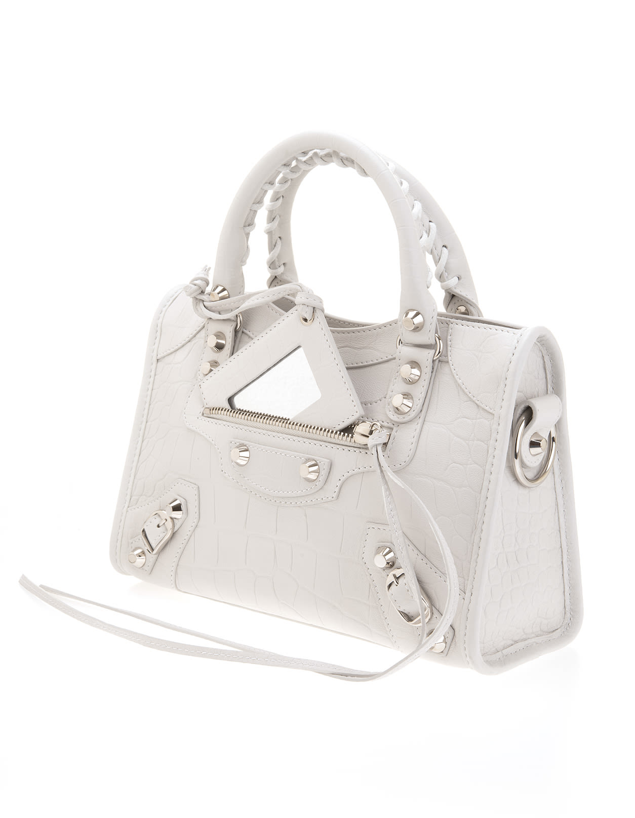 balenciaga white mini city