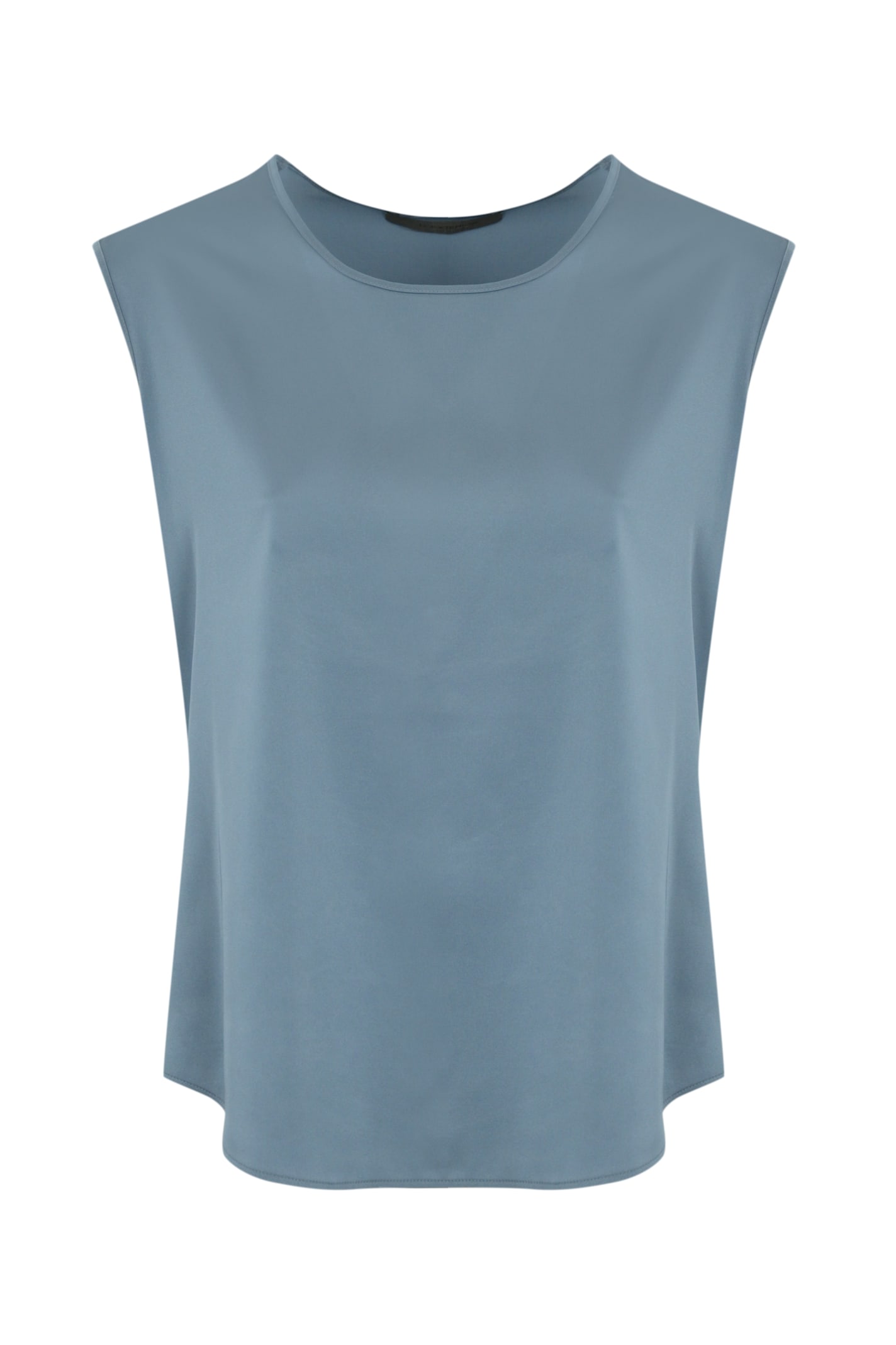 D. Exterior Fluid Satin Tank Top