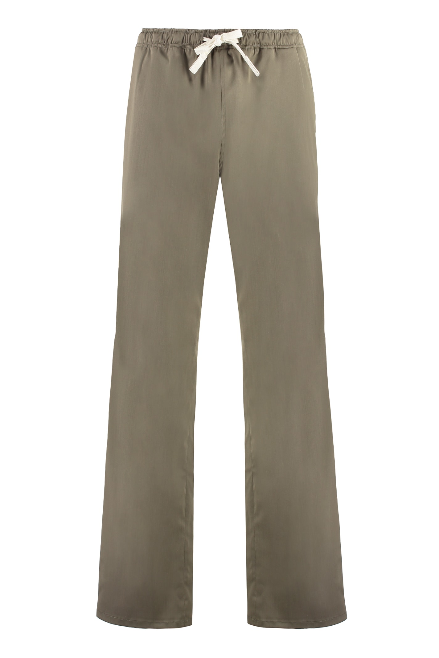 Shop Palm Angels Wool Blend Trousers In Green
