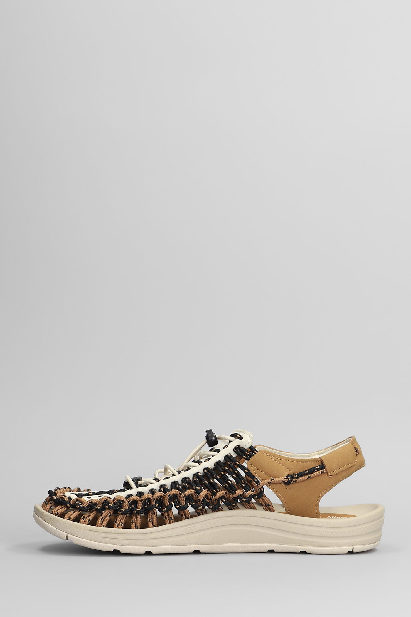 Keen Uneek M Sandals In Brown Suede And Fabric