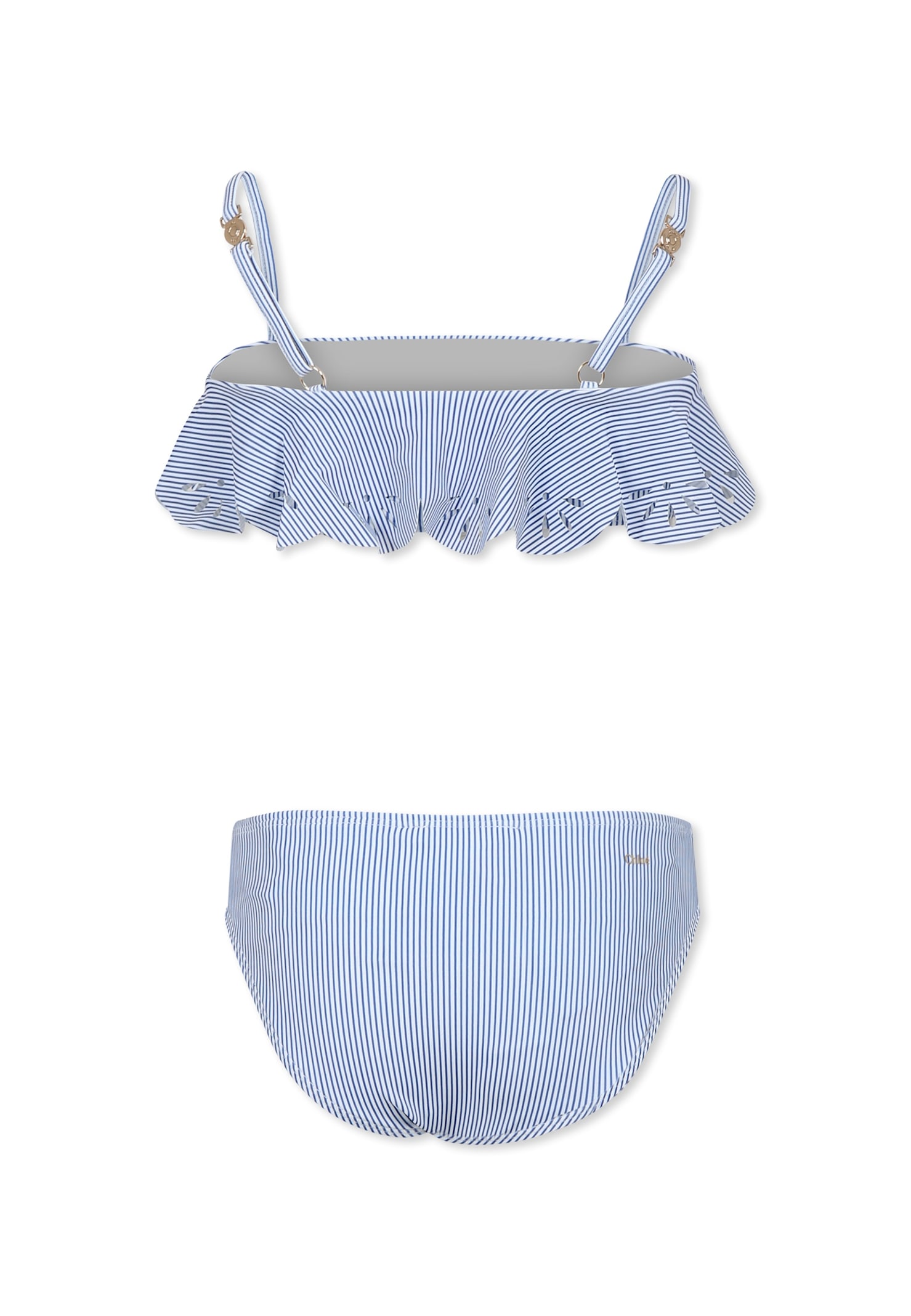 Chloé Striped Bikini Briefs In Blue