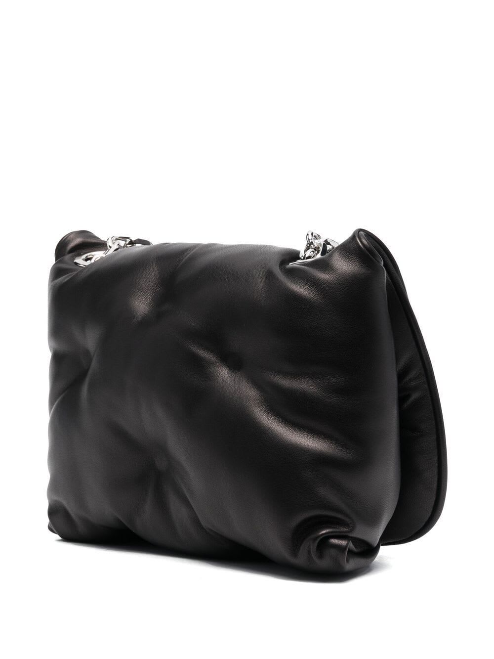 Shop Maison Margiela Glam Slam Flap Small In Black