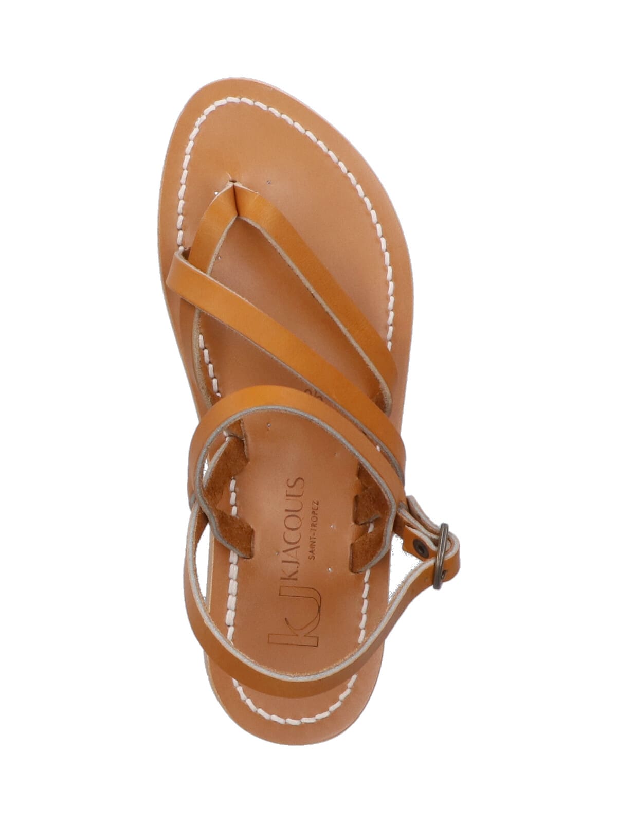 Kjacques Nemesis Strappy Flat Sandals In Brown