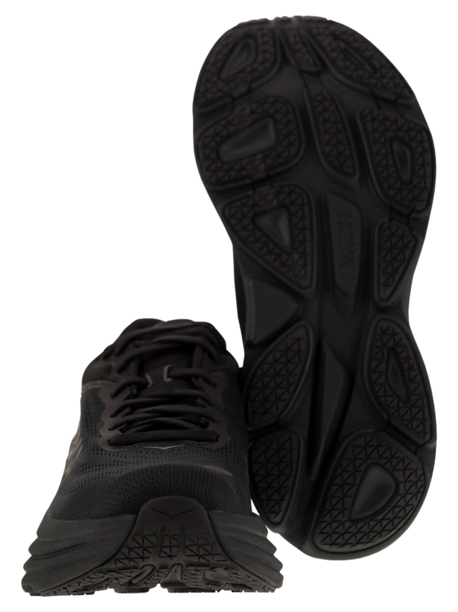 Shop Hoka Bondi 8 - Ultra-shortened Sports Shoe In Black