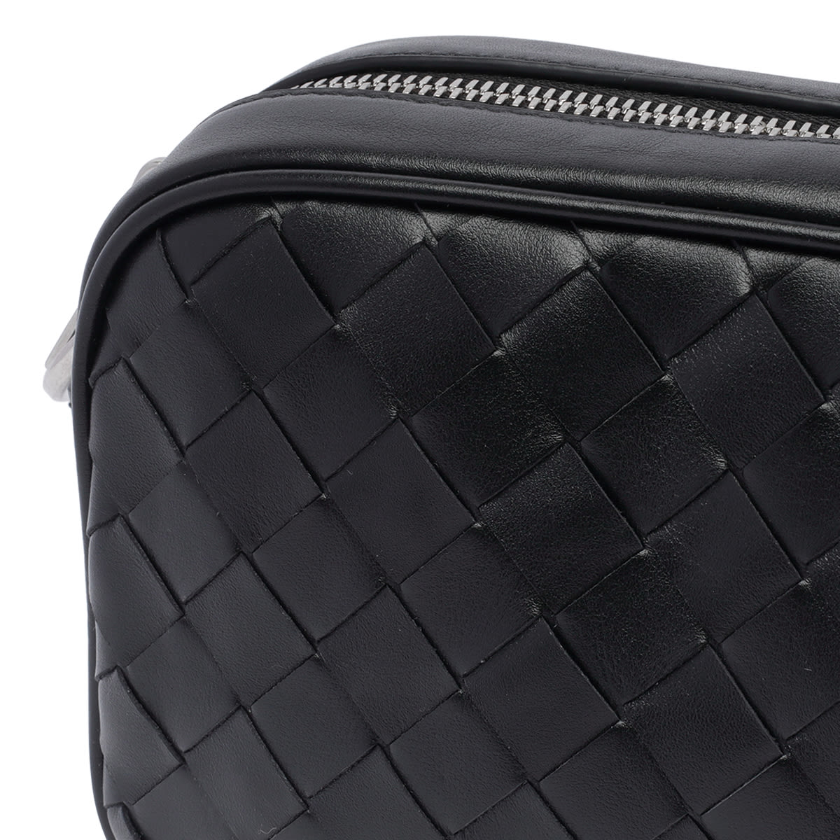 Shop Bottega Veneta Camera Bag Intrecciato Mini In Black