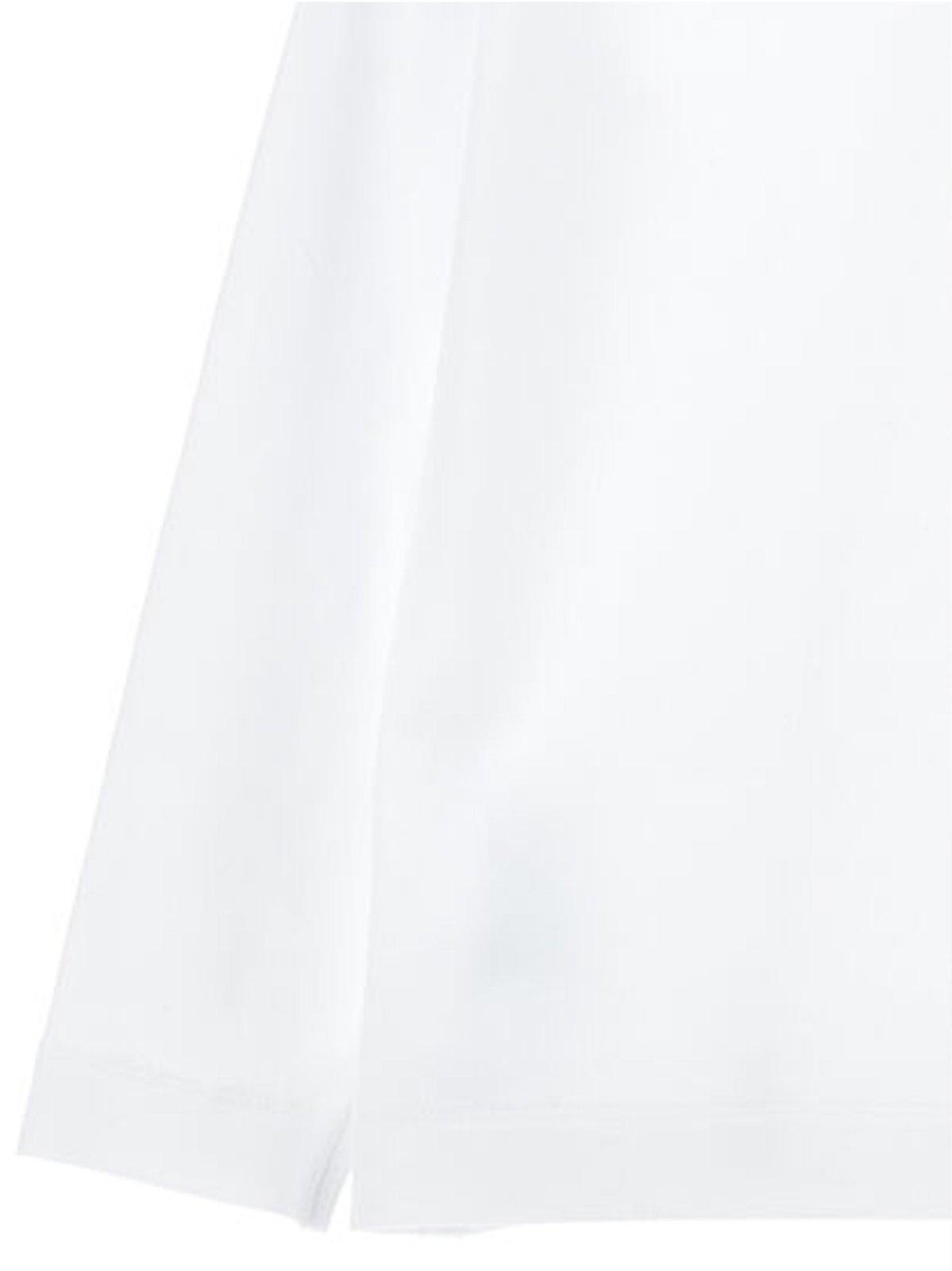 Monnalisa Rhinestone-logo T-shirt In White