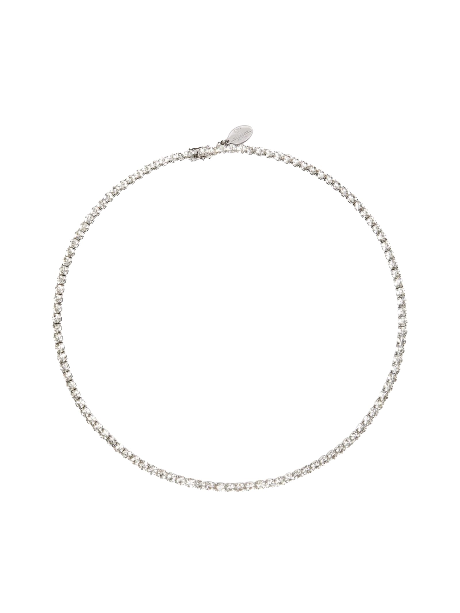 Lodola Tennis Necklace With Rhinestones