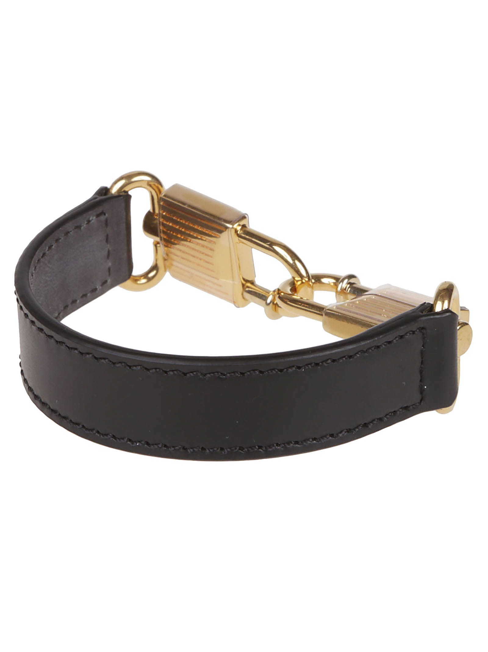 Tom Ford Gold-tone Padlocks Bracelet In Green