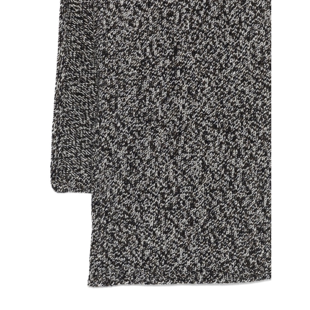 Studio Nicholson Multicolour Woven Scarf With Dynamic Pattern In Gray