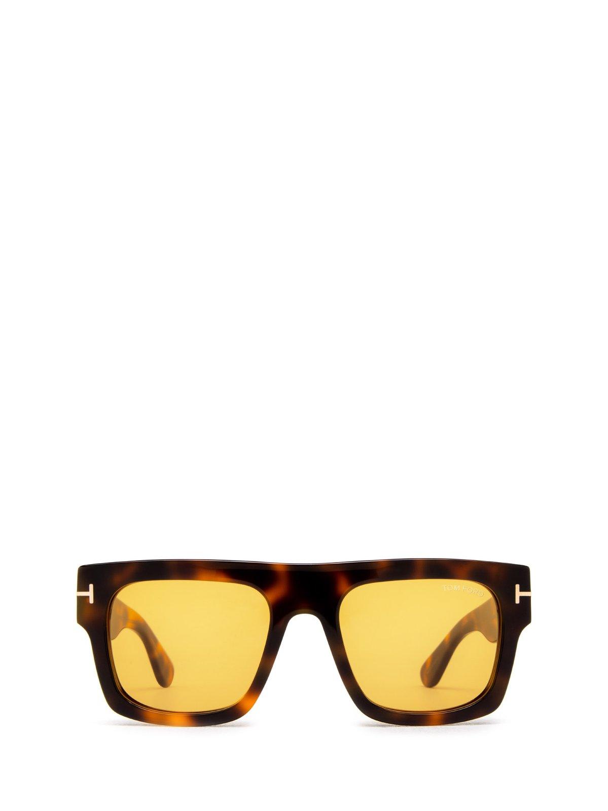 Shop Tom Ford Square Frame Sunglasses In 56e