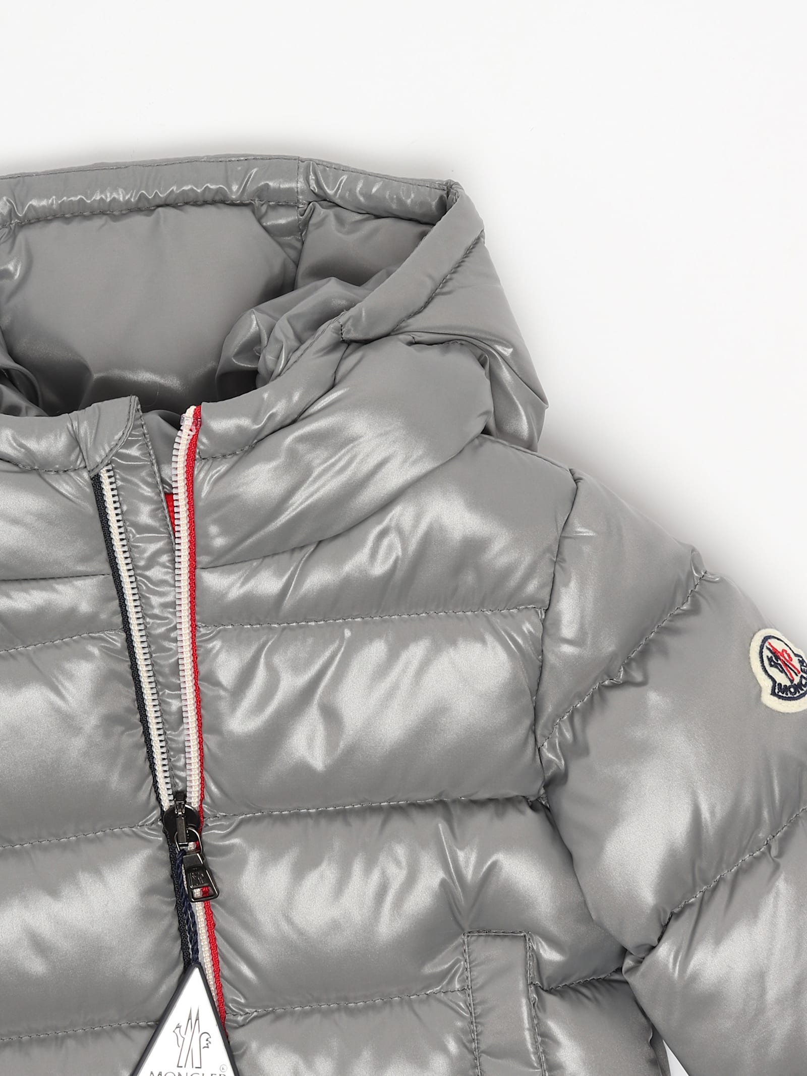 Shop Moncler New Aubert Down Jacket In Grigio