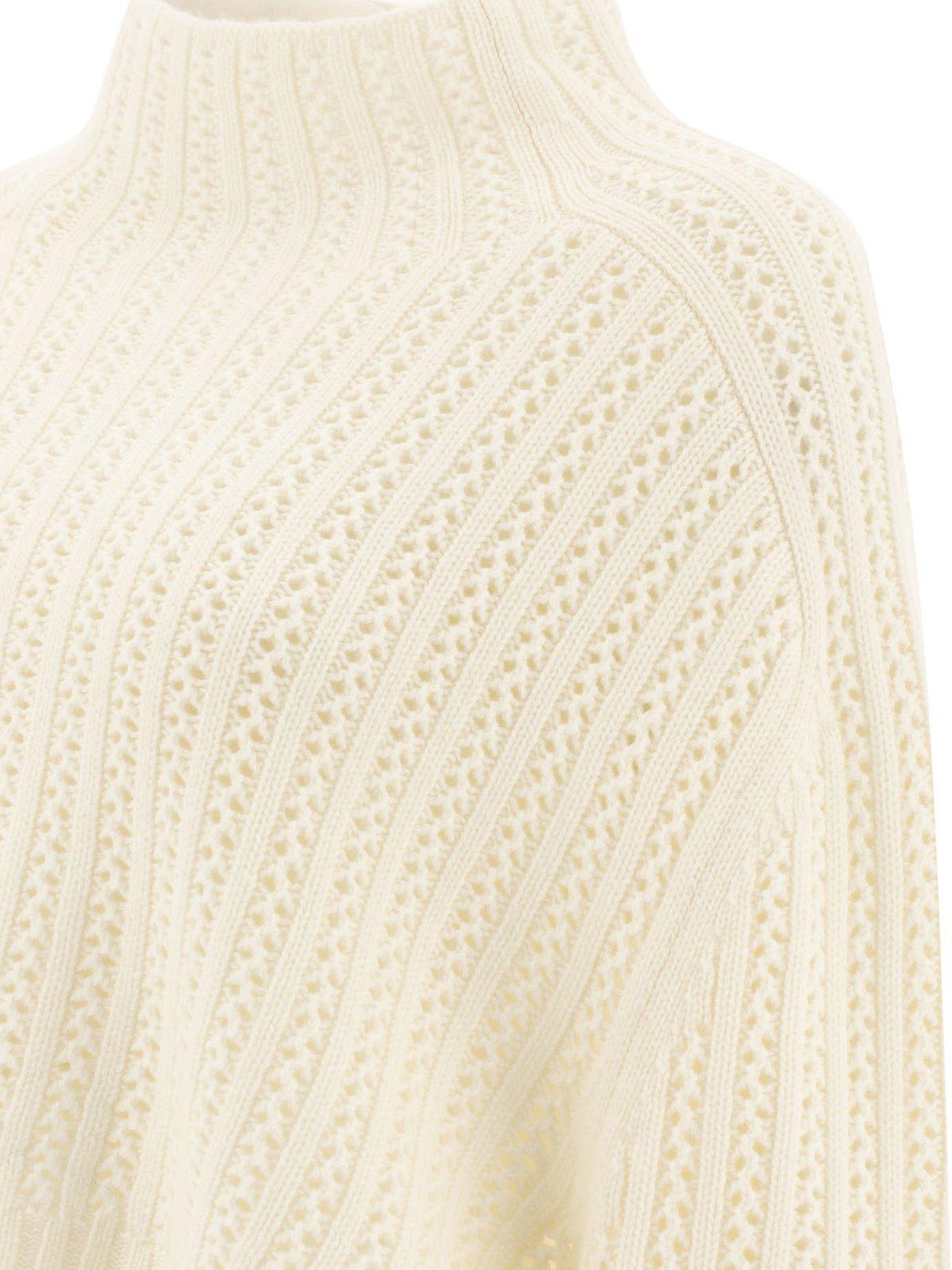 Max Mara Women's Wool And Cashmere Crop Sweater "hodeida" In Neutral