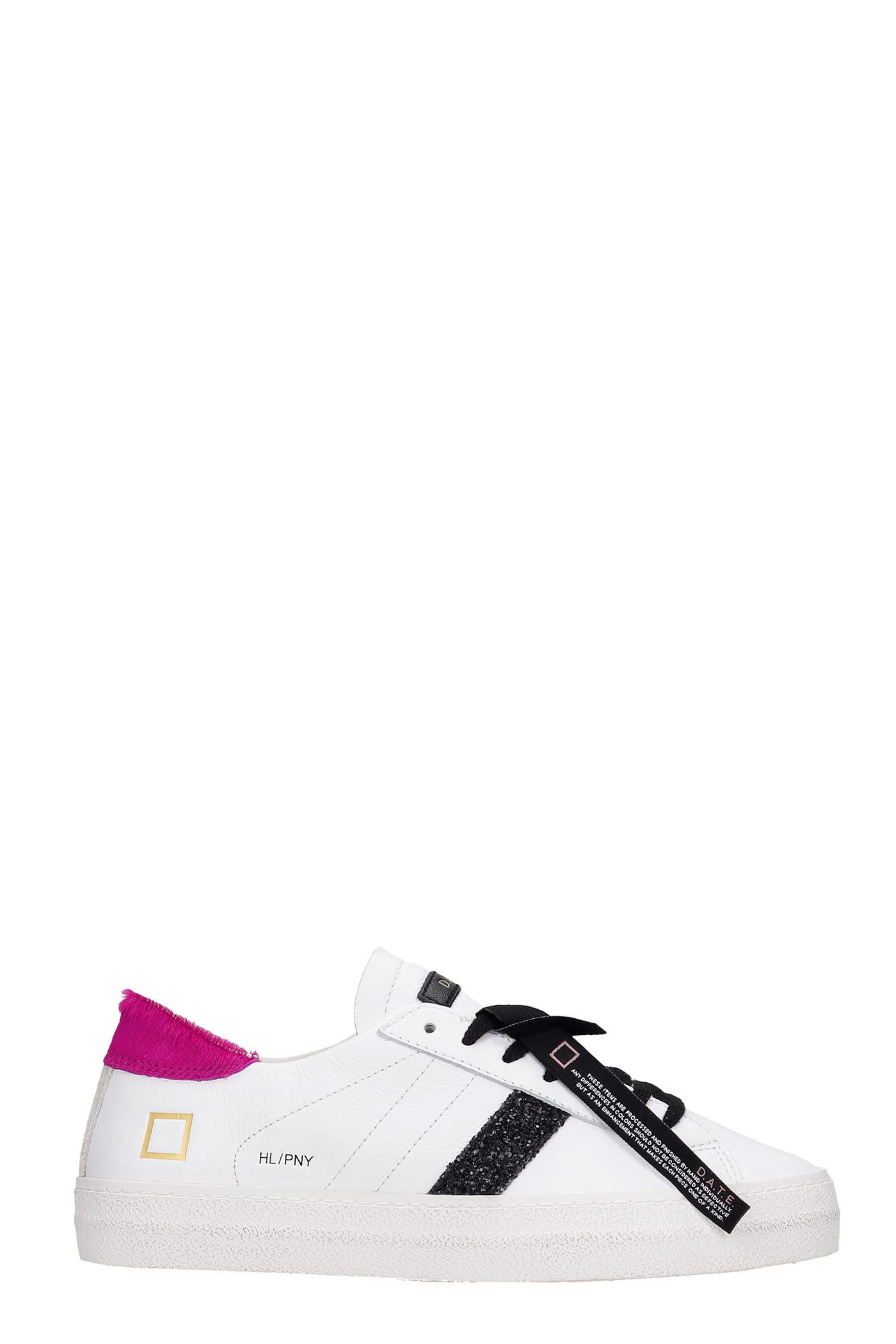DATE HILL LOW SNEAKERS IN WHITE LEATHER,W341HLPNWF