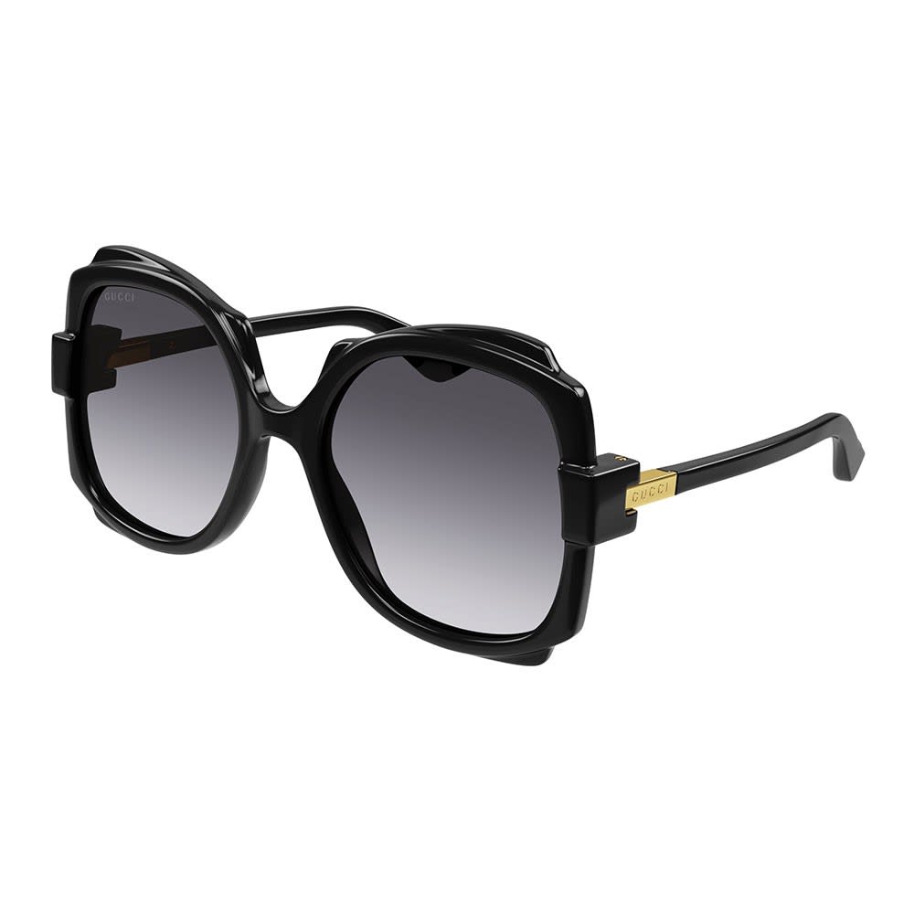 Gucci Sunglasses In Nero/grigio Sfumato