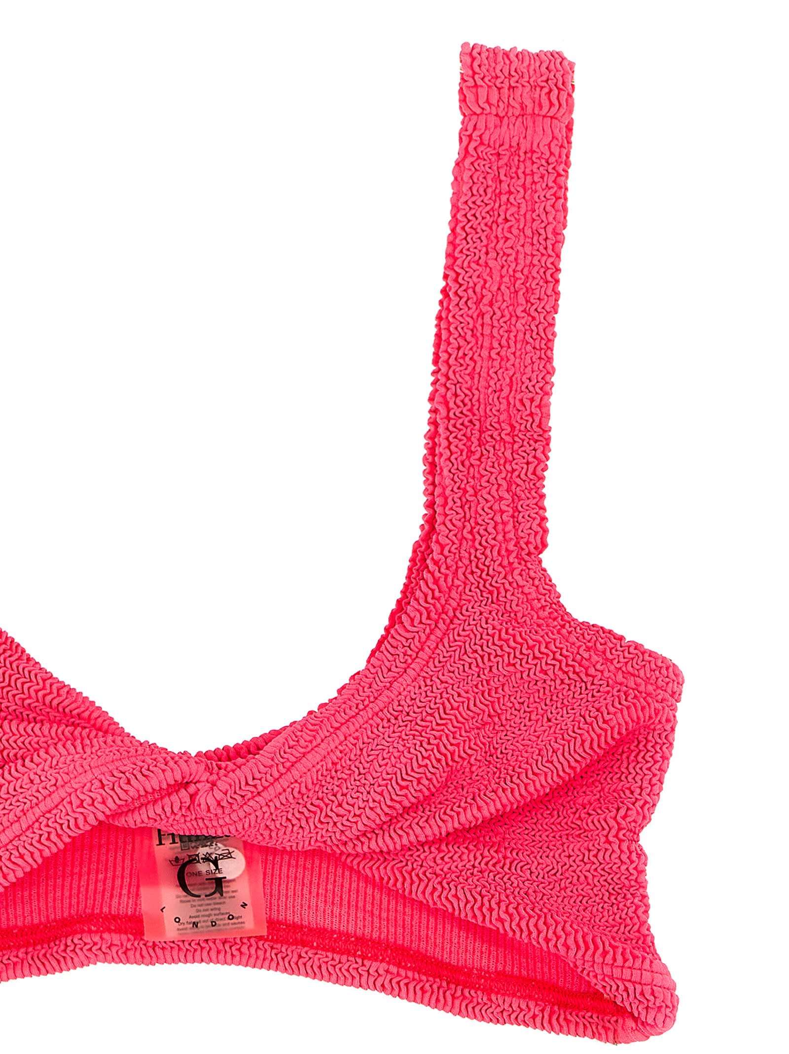 Shop Hunza G Juno Bikini In Fuchsia