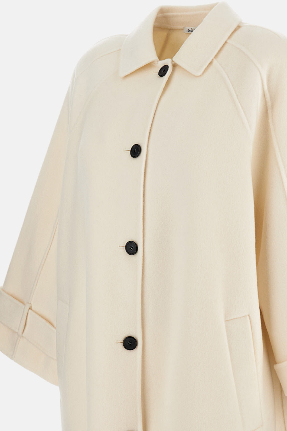 Stefano Mortari Button Fastening Coat In Brown