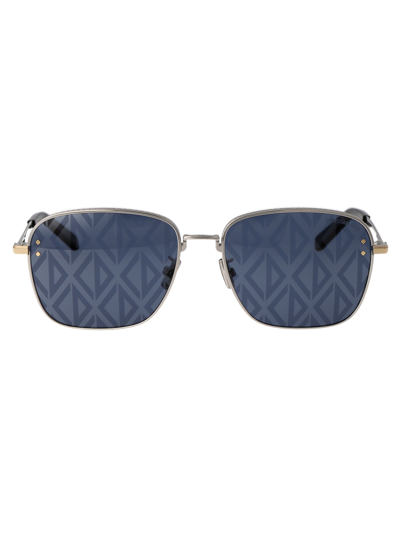 Dior Cd Diamond S4u Sunglasses In Metallic