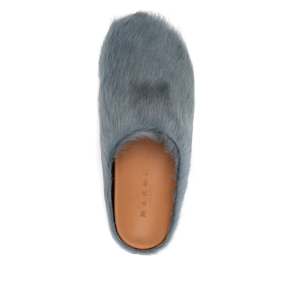 Marni Fussbett Sabot Sandals In Gray