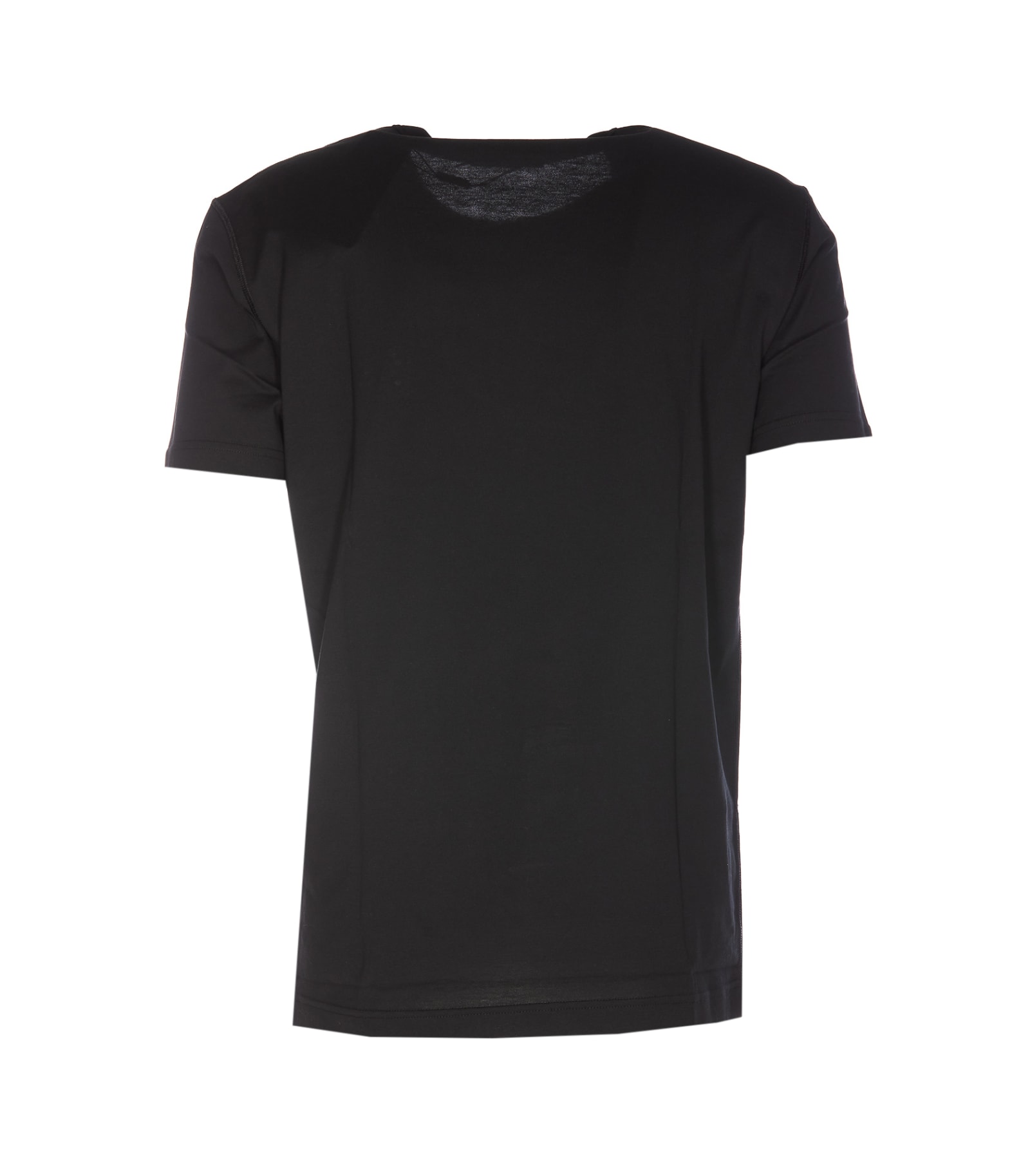 Shop Dolce & Gabbana Logo Plaque T-shirt In Black