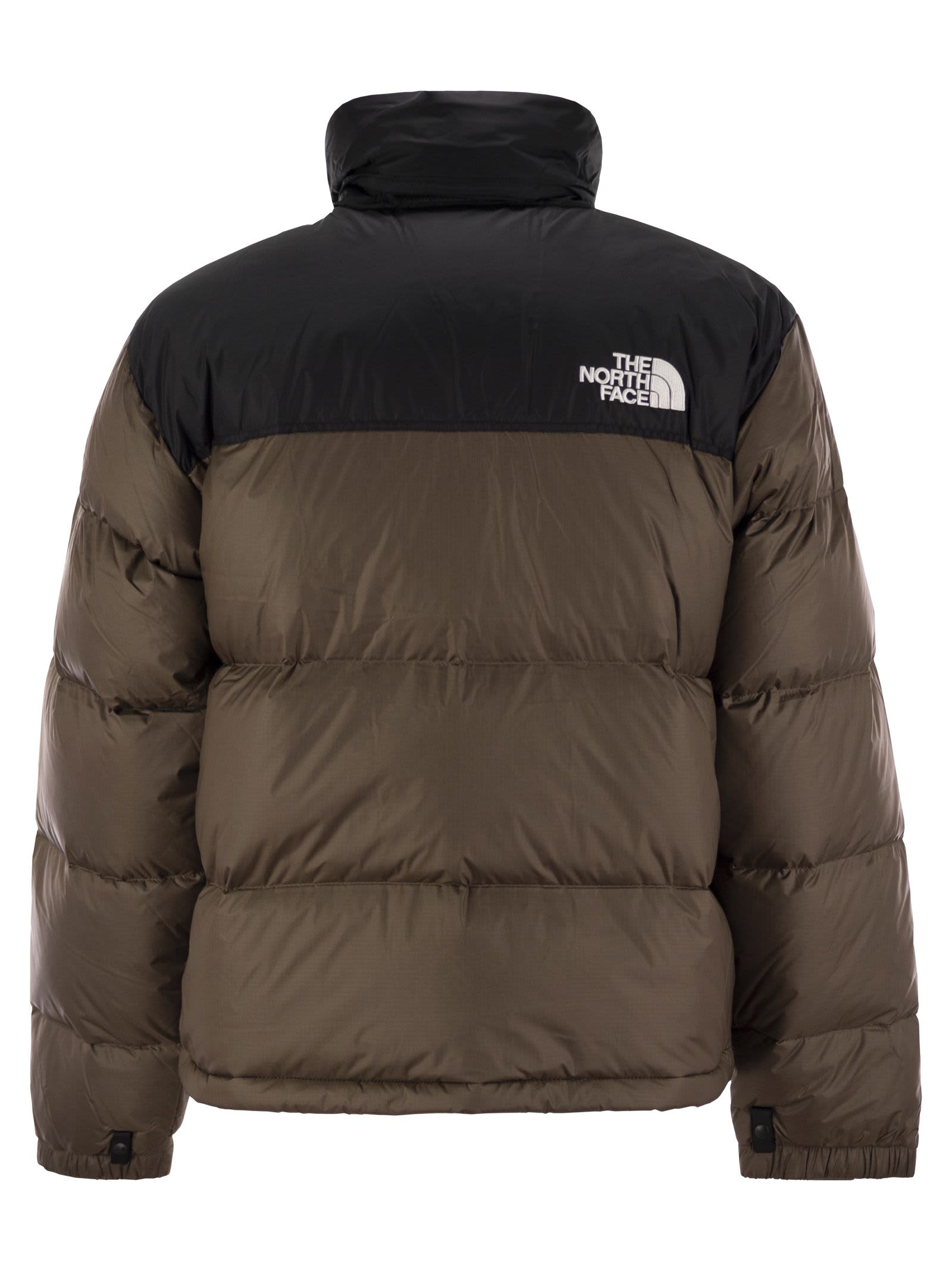 Shop The North Face Retro Nuptse 1996 - Short Down Jacket In Brown/black