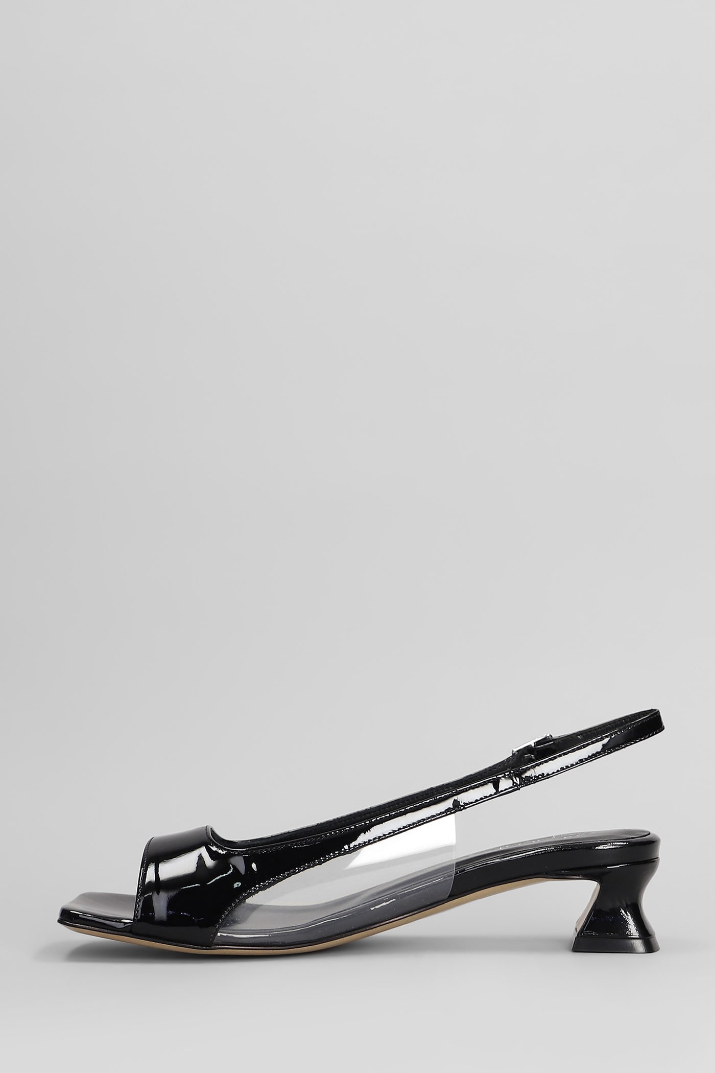 Alchimia Sandals In Black Patent Leather