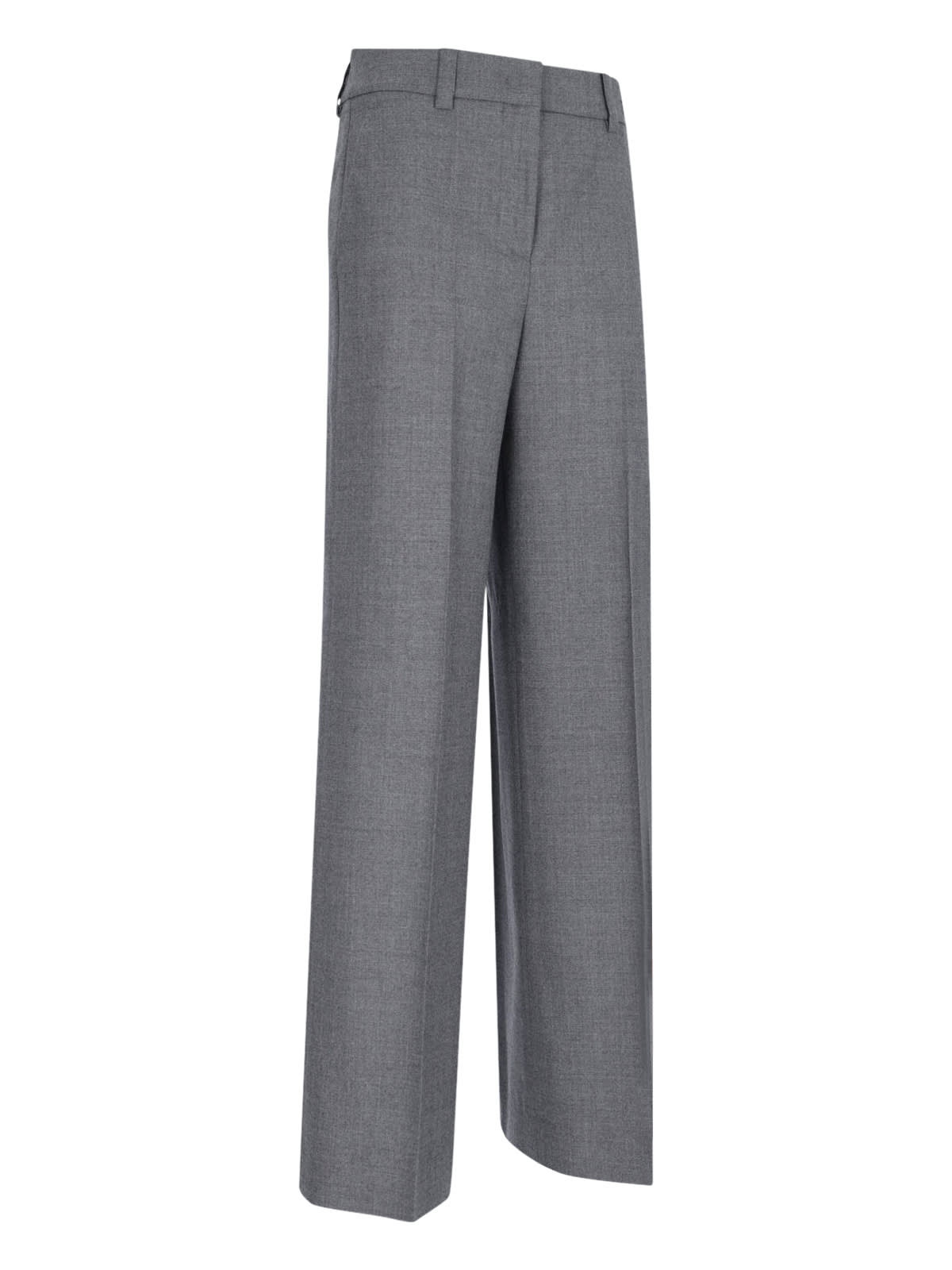 Shop Incotex Neera Wide Pants In Gray